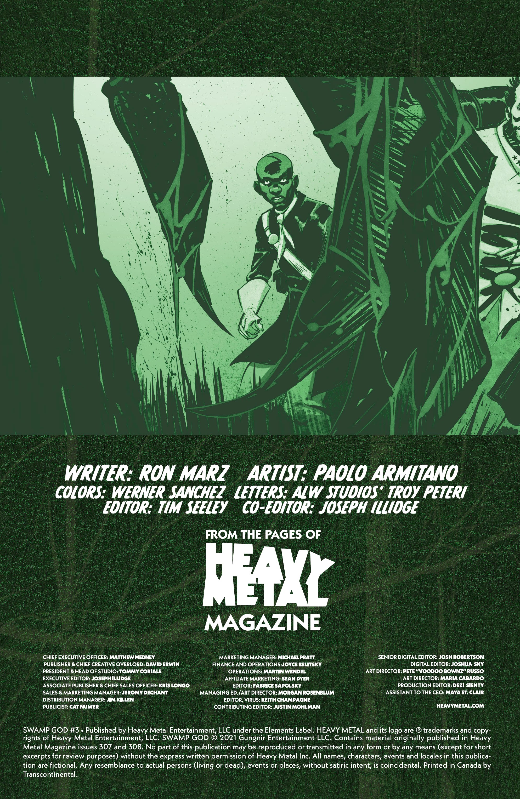 Read online Swamp God comic -  Issue #3 - 2