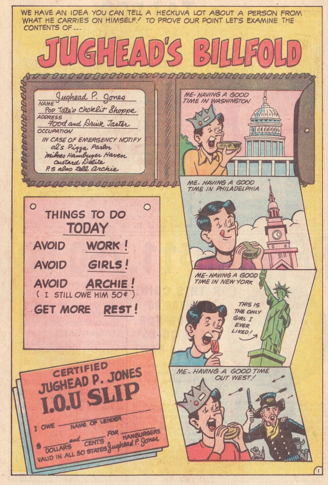 Read online Jughead's Jokes comic -  Issue #9 - 60