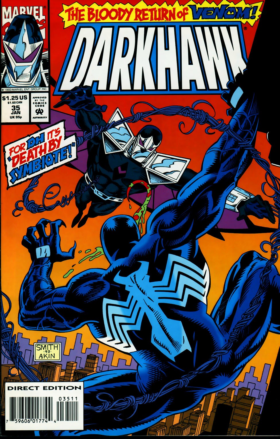 Read online Darkhawk (1991) comic -  Issue #35 - 1