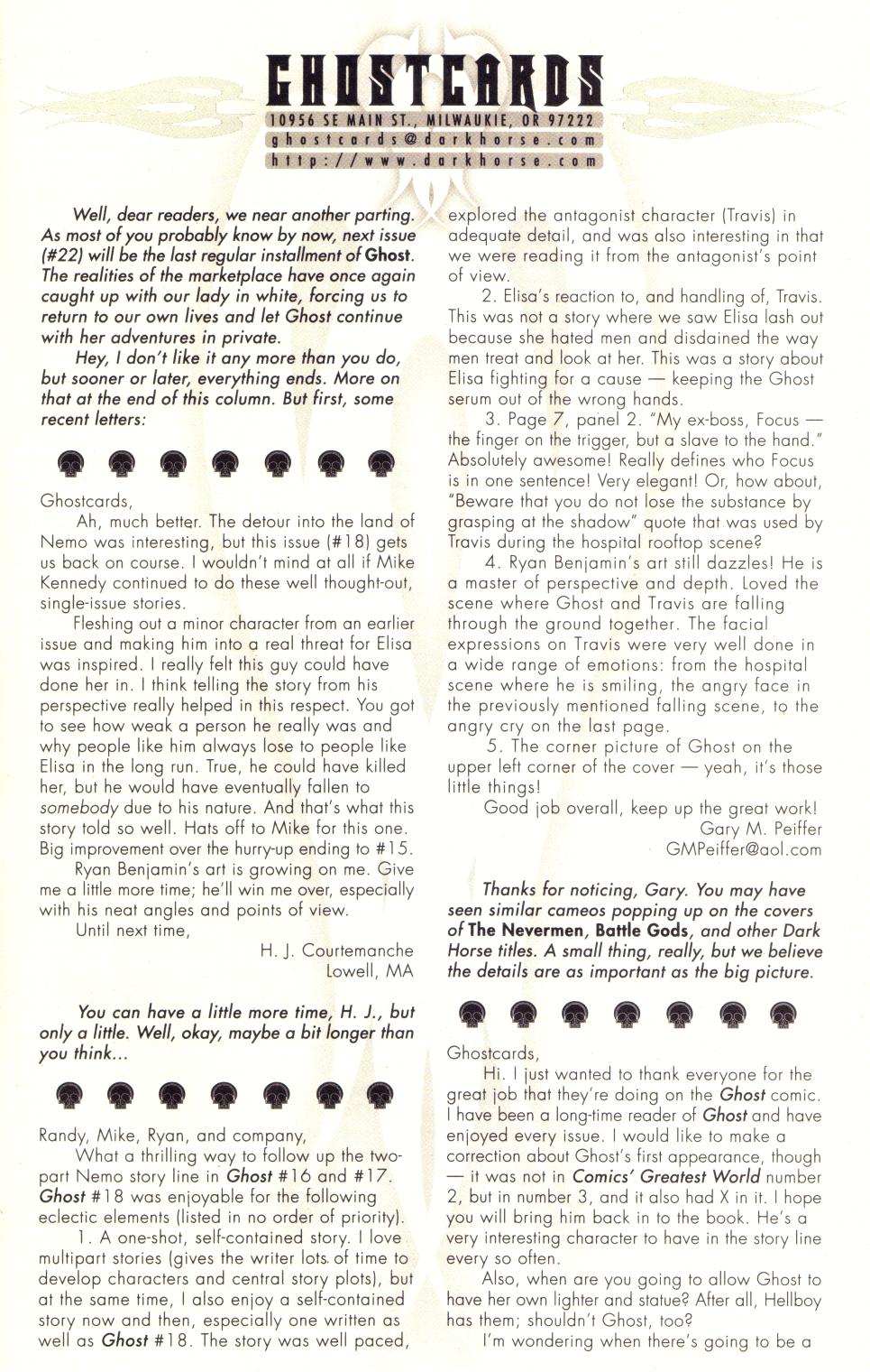 Read online Ghost (1998) comic -  Issue #21 - 26