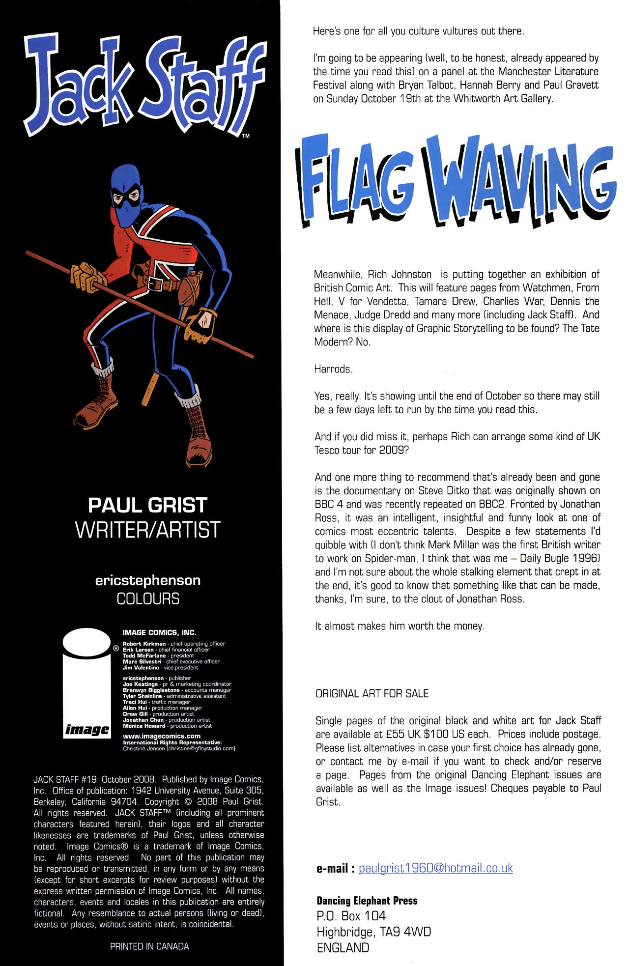 Read online Jack Staff (2003) comic -  Issue #19 - 2