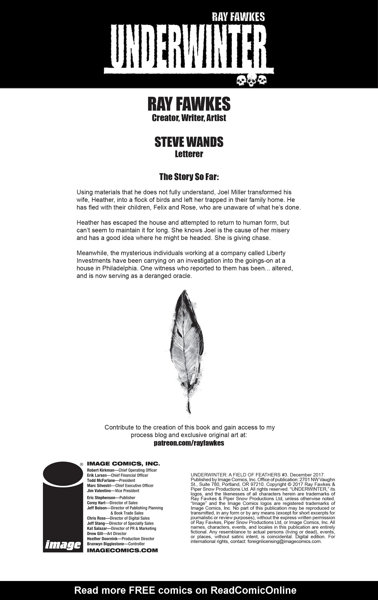 Read online Underwinter: A Field of Feathers comic -  Issue #3 - 2
