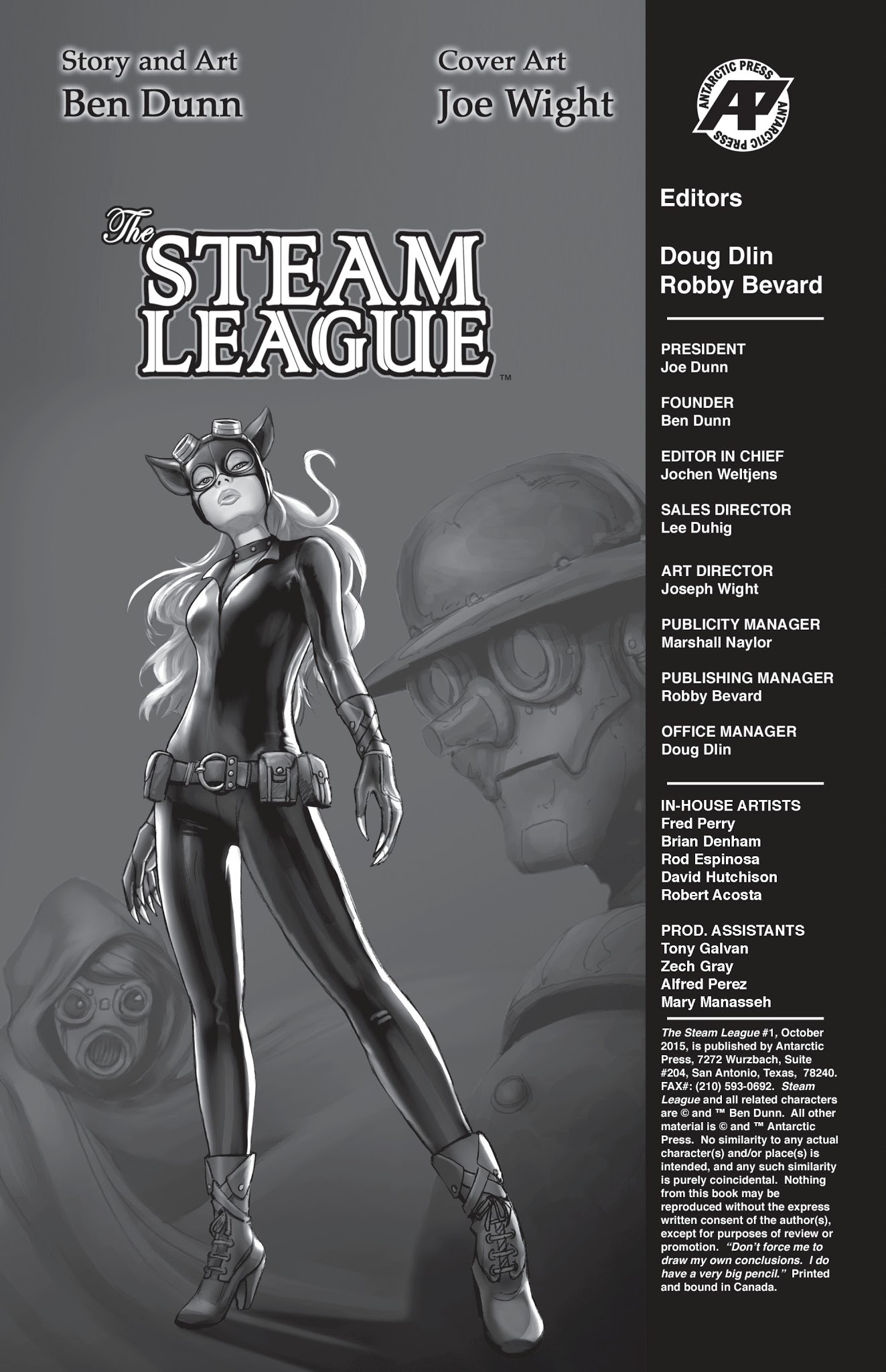 Read online The Steam League comic -  Issue #1 - 2