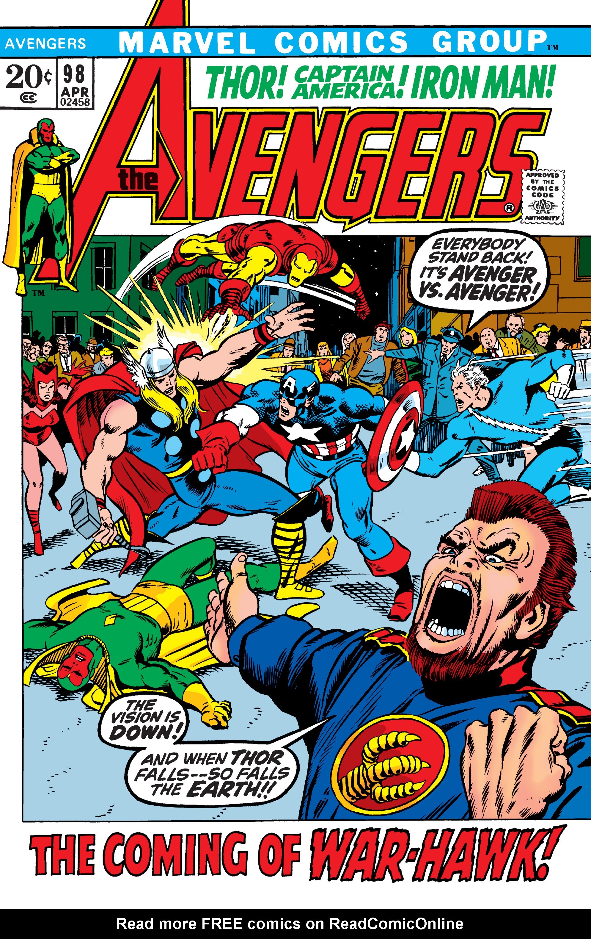 Read online The Avengers (1963) comic -  Issue #98 - 1