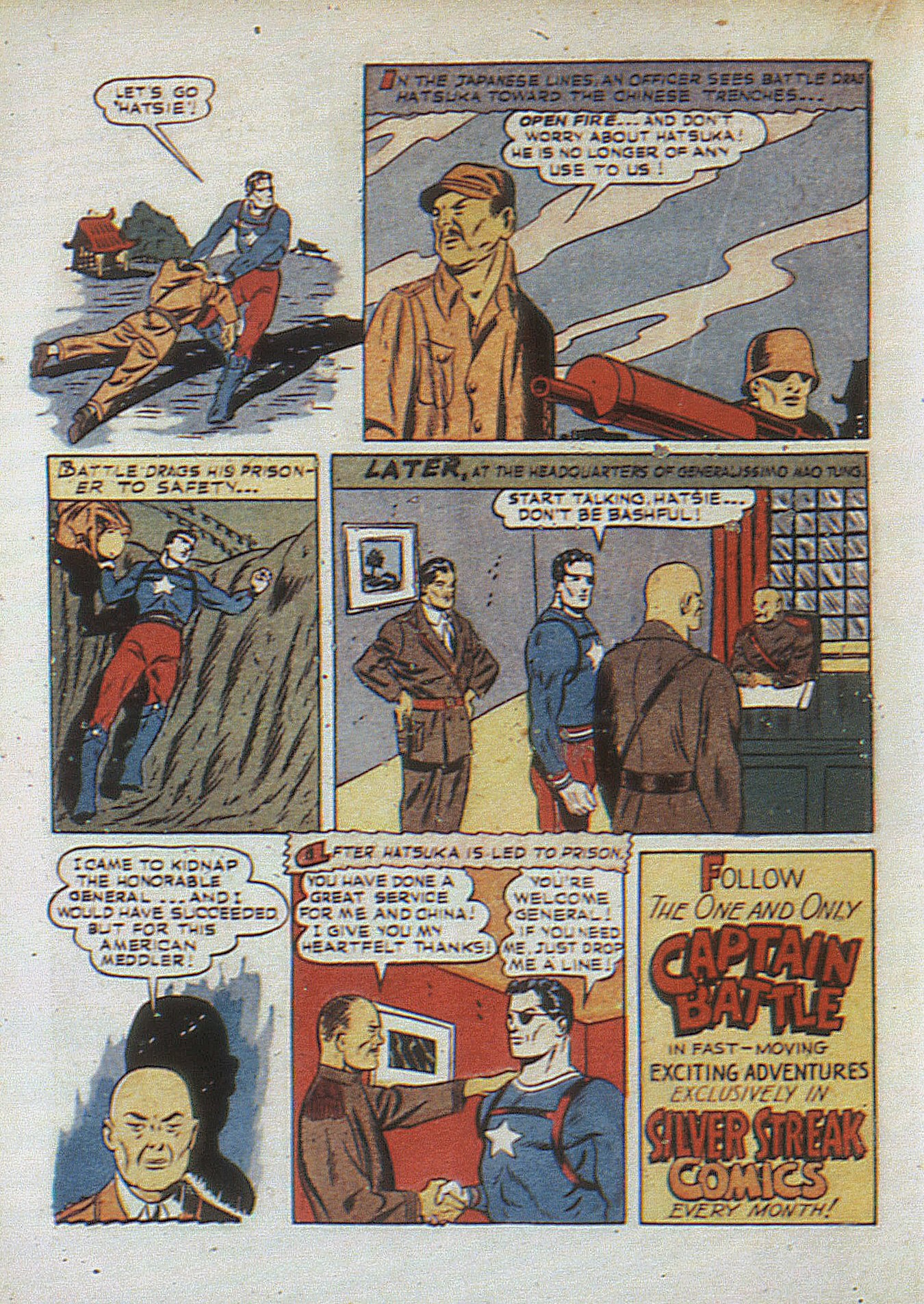 Read online Captain Battle Comics comic -  Issue #1 - 34
