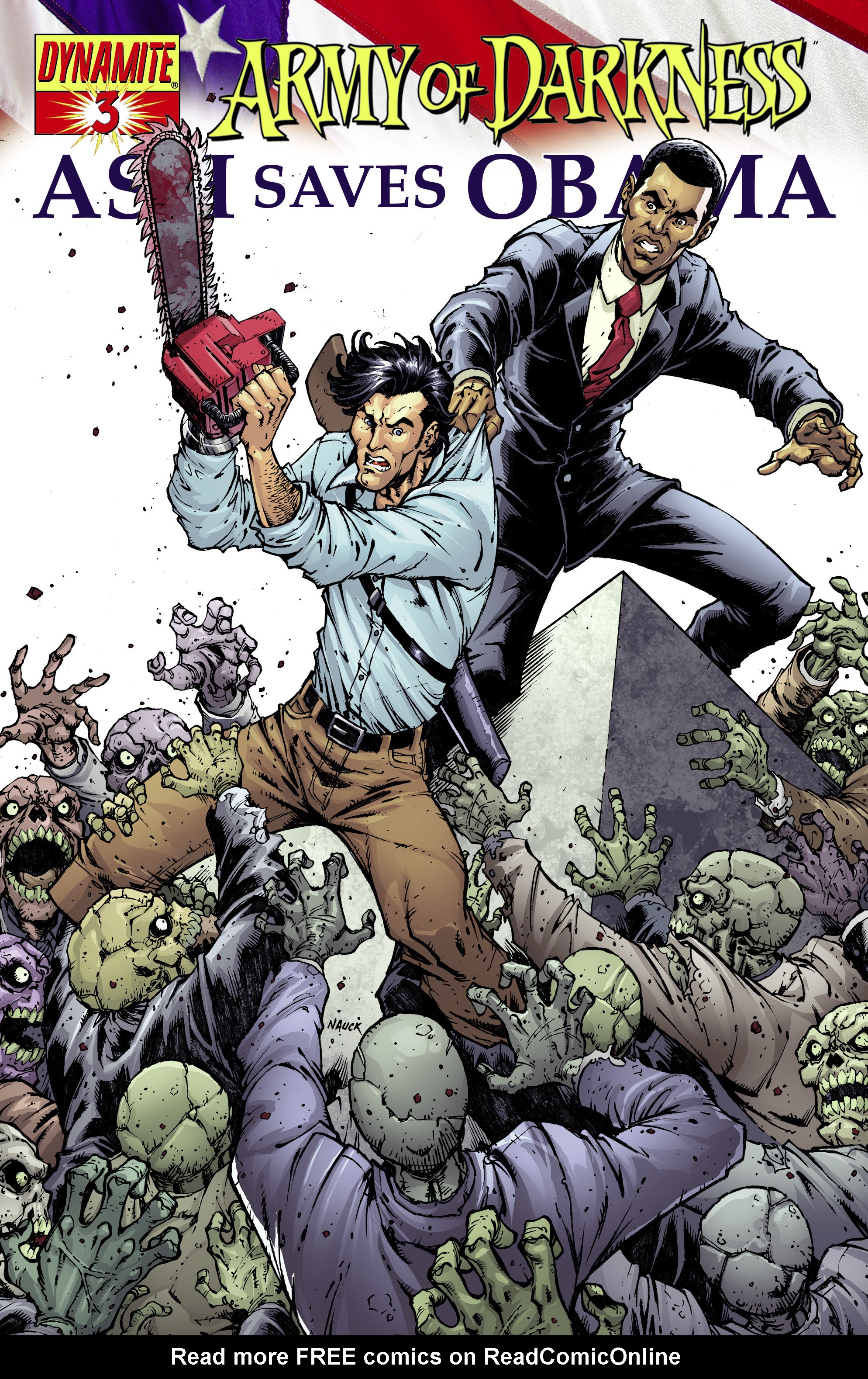 Read online Army of Darkness: Ash Saves Obama comic -  Issue #3 - 1