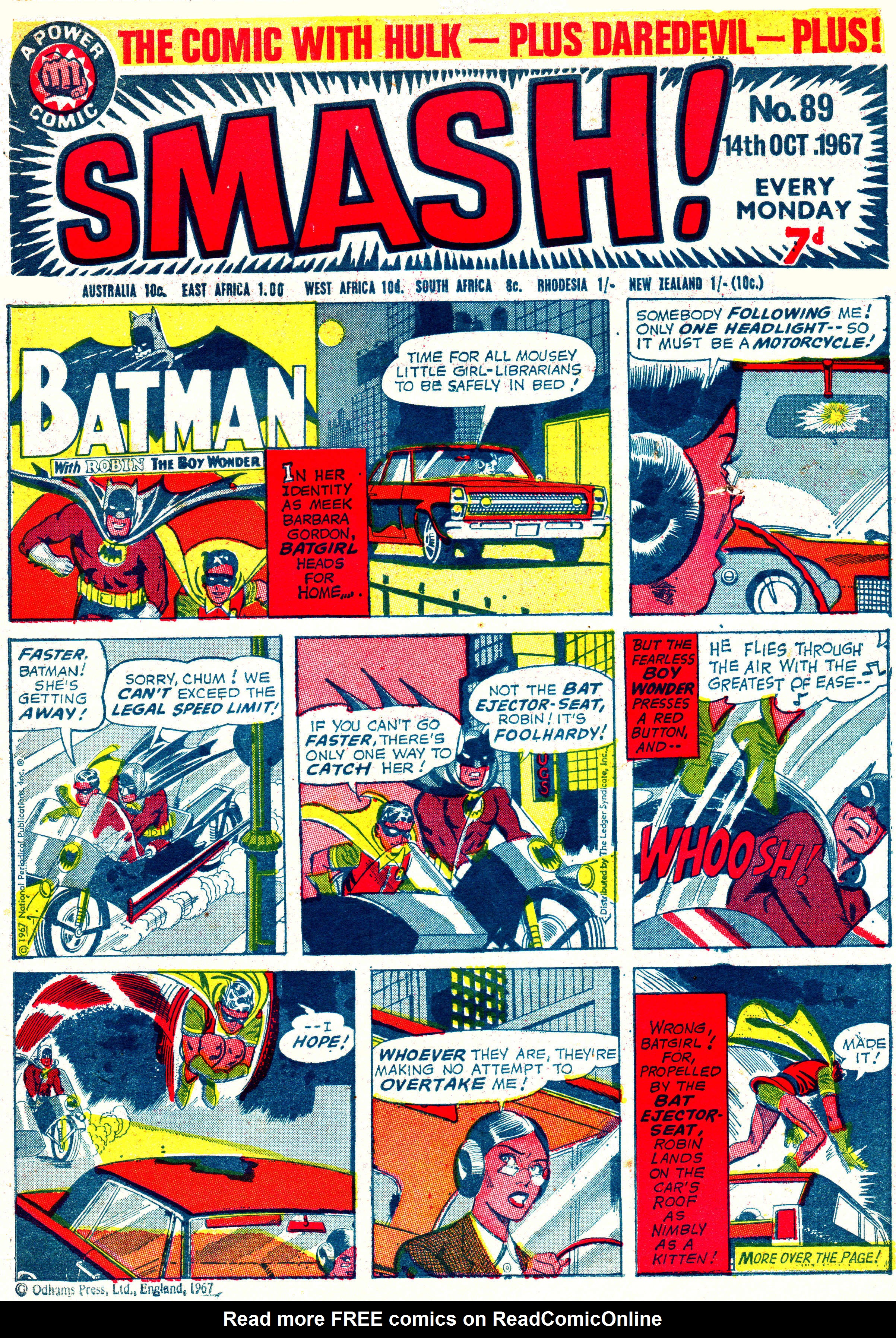 Read online Smash! (1966) comic -  Issue #89 - 1