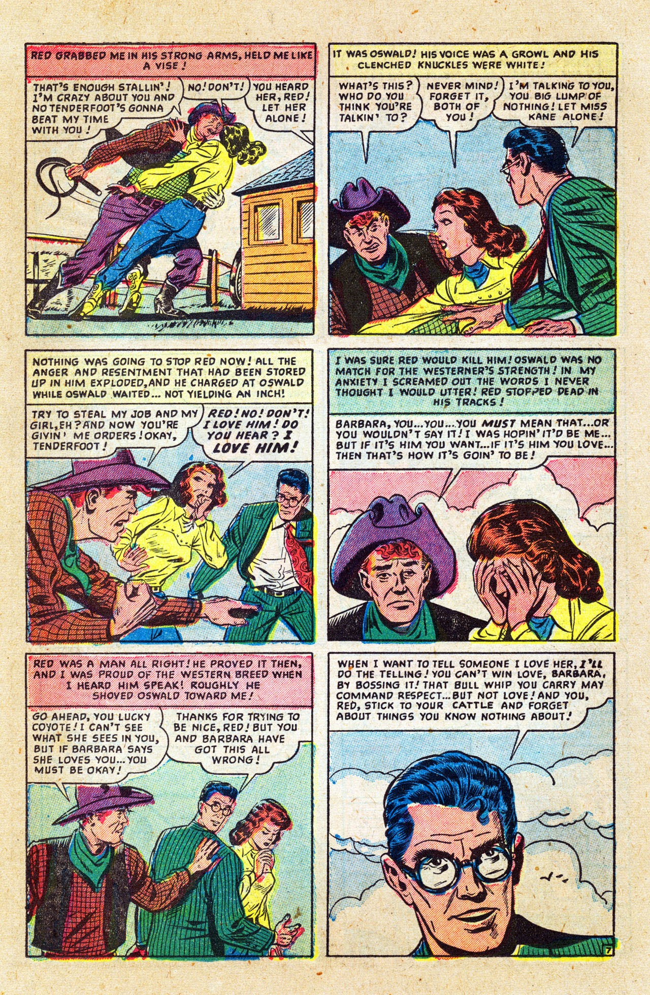 Read online Cowboy Romances comic -  Issue #1 - 20
