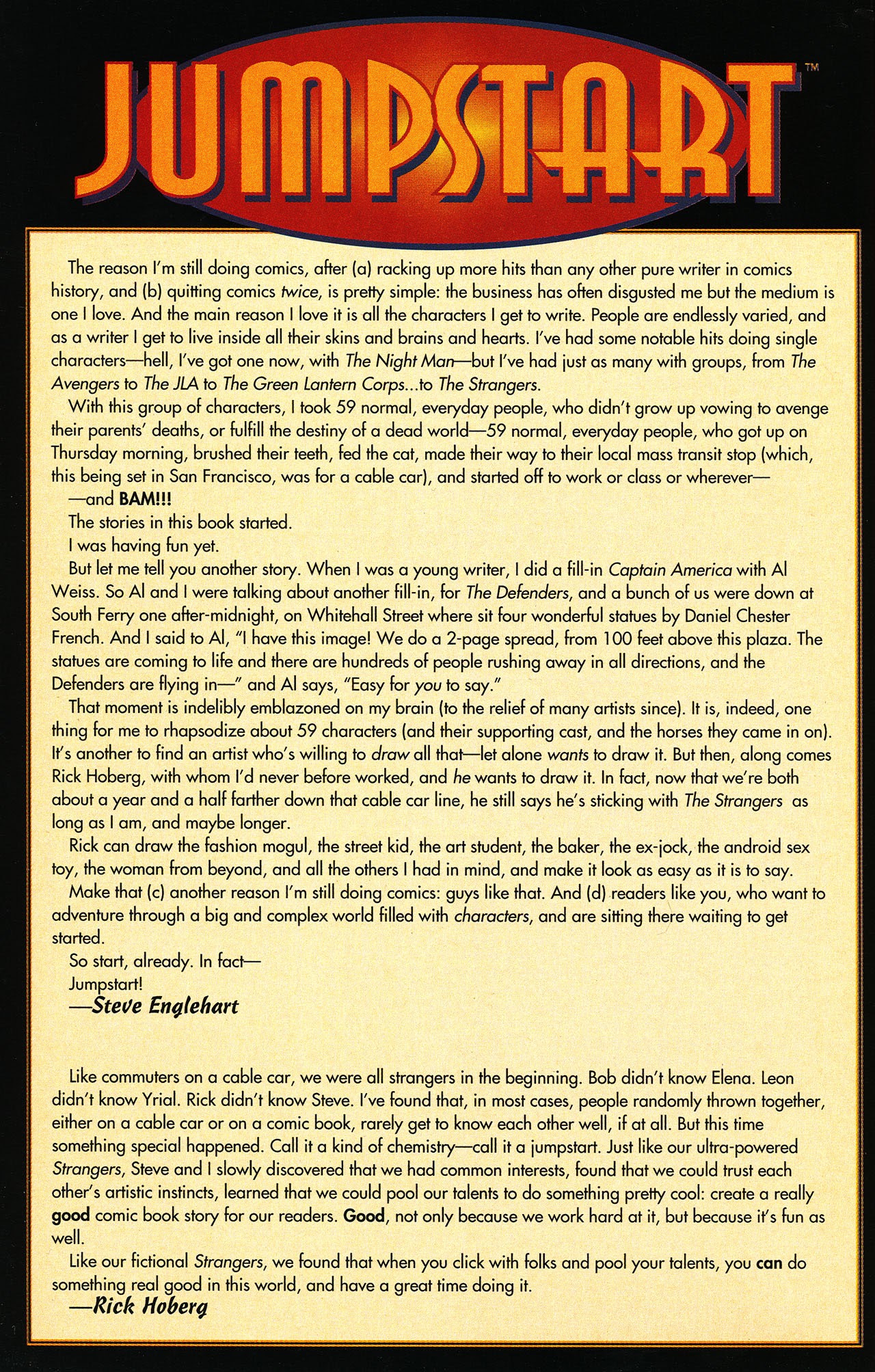 Read online Jumpstart: The Strangers Collection comic -  Issue # TPB - 4