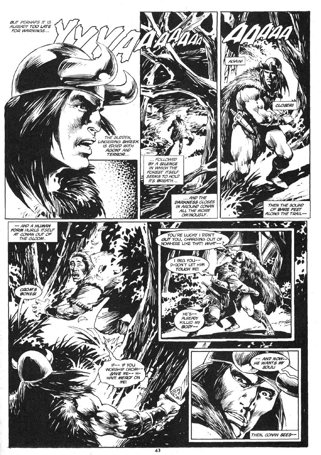 Read online The Savage Sword Of Conan comic -  Issue #219 - 44