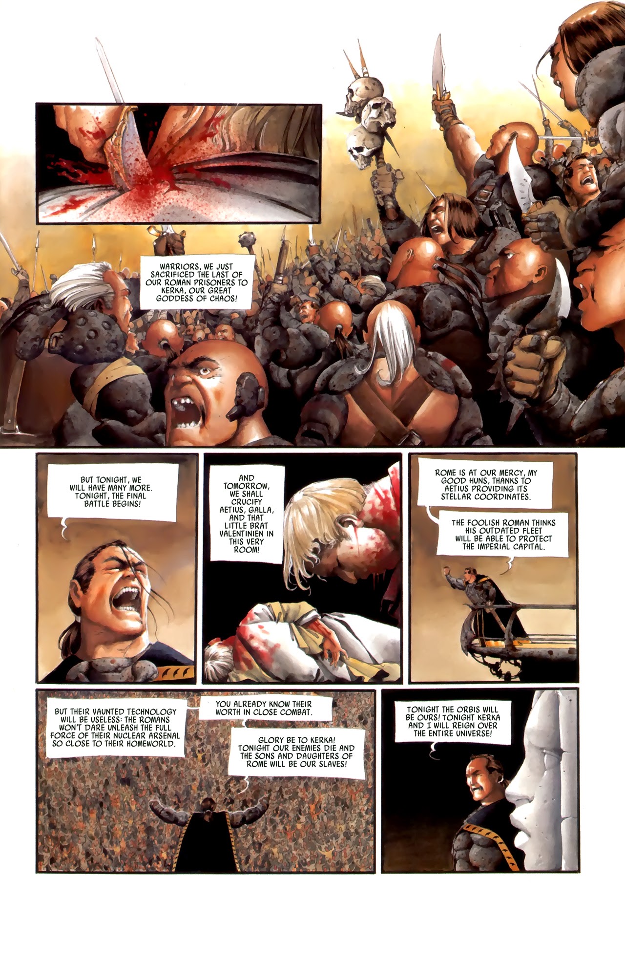 Read online Scourge Of The Gods: The Fall comic -  Issue #1 - 14