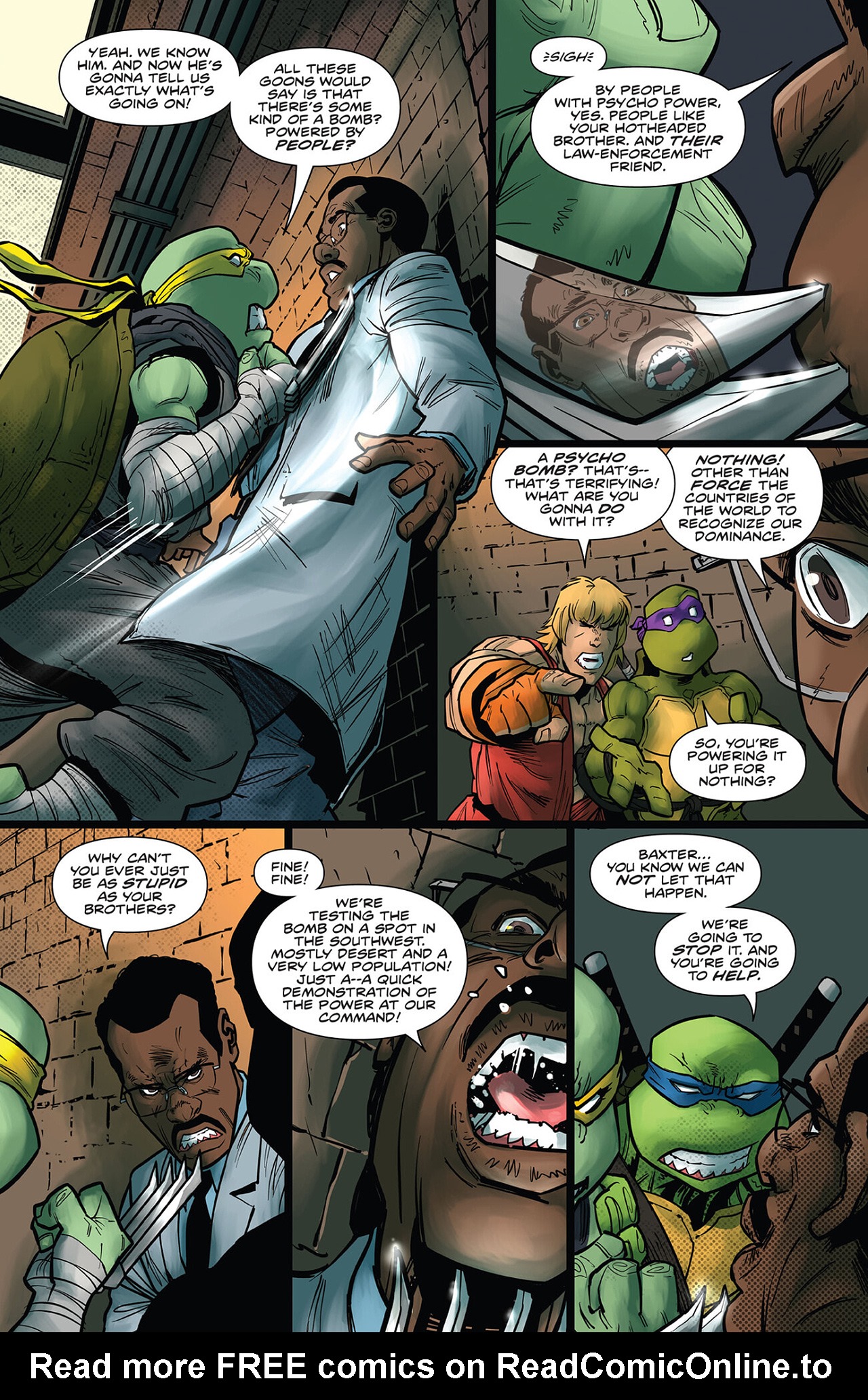 Read online Teenage Mutant Ninja Turtles vs. Street Fighter comic -  Issue #4 - 9