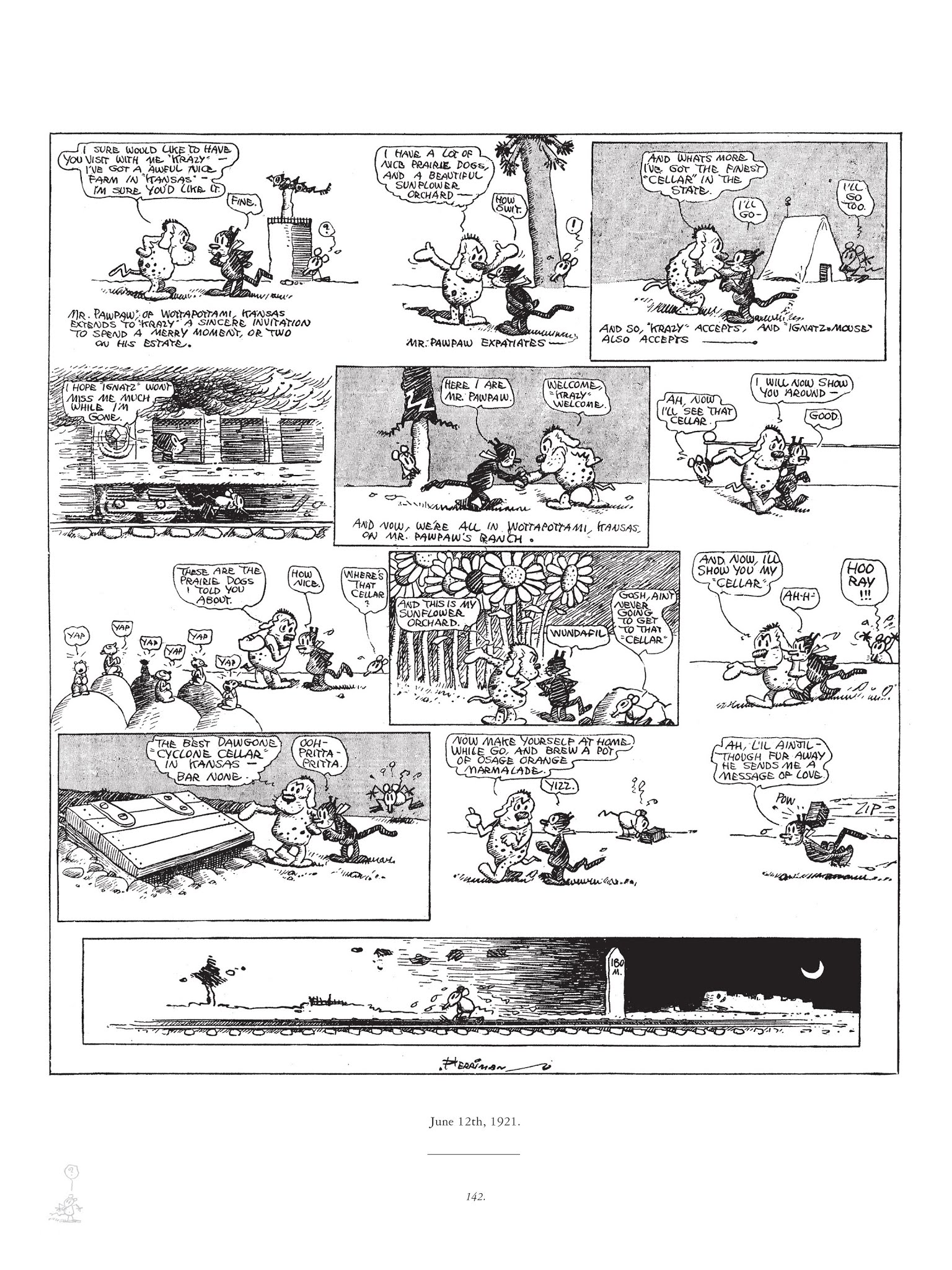 Read online Krazy & Ignatz comic -  Issue # TPB 2 - 142