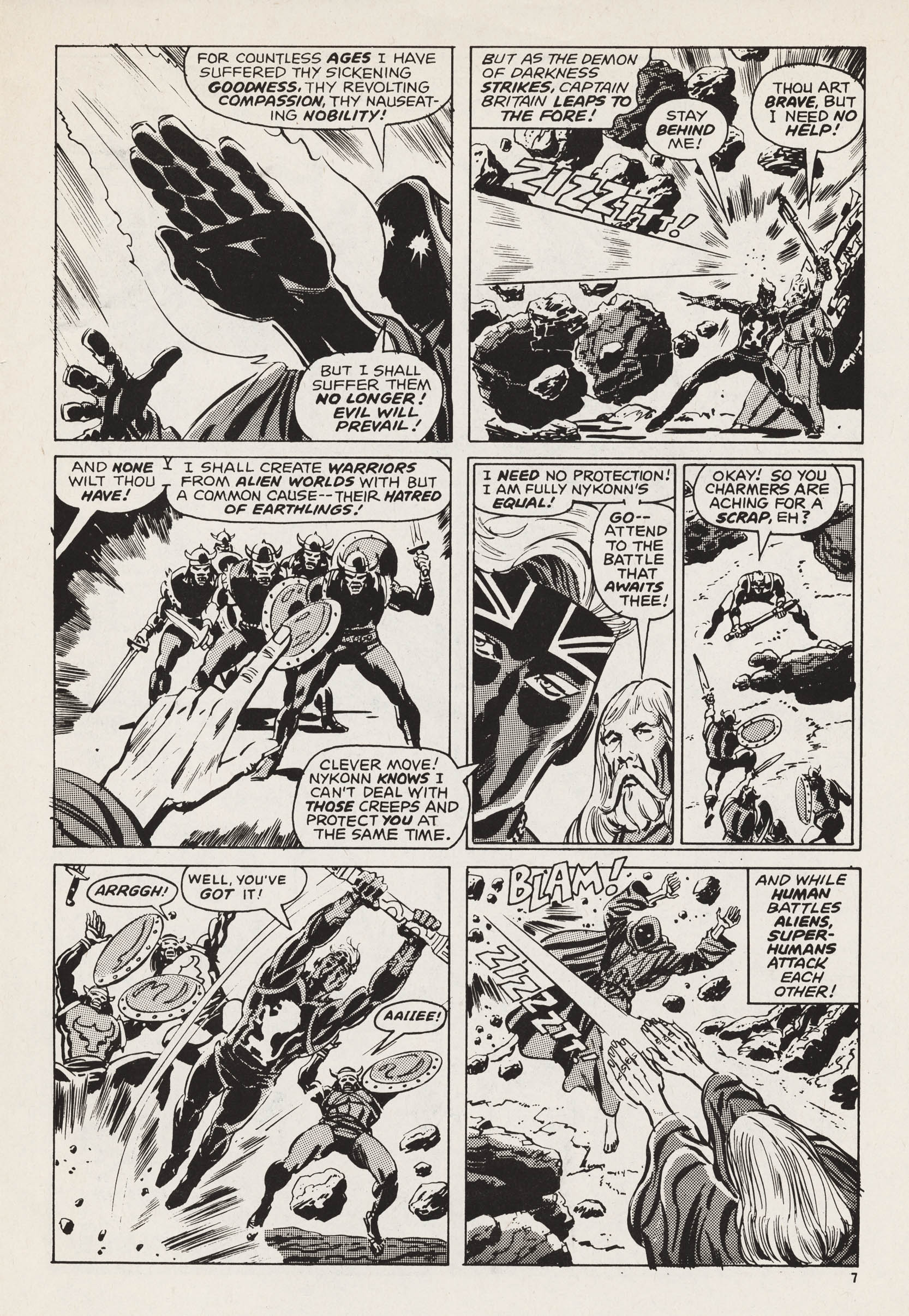 Read online Captain Britain (1976) comic -  Issue #36 - 7