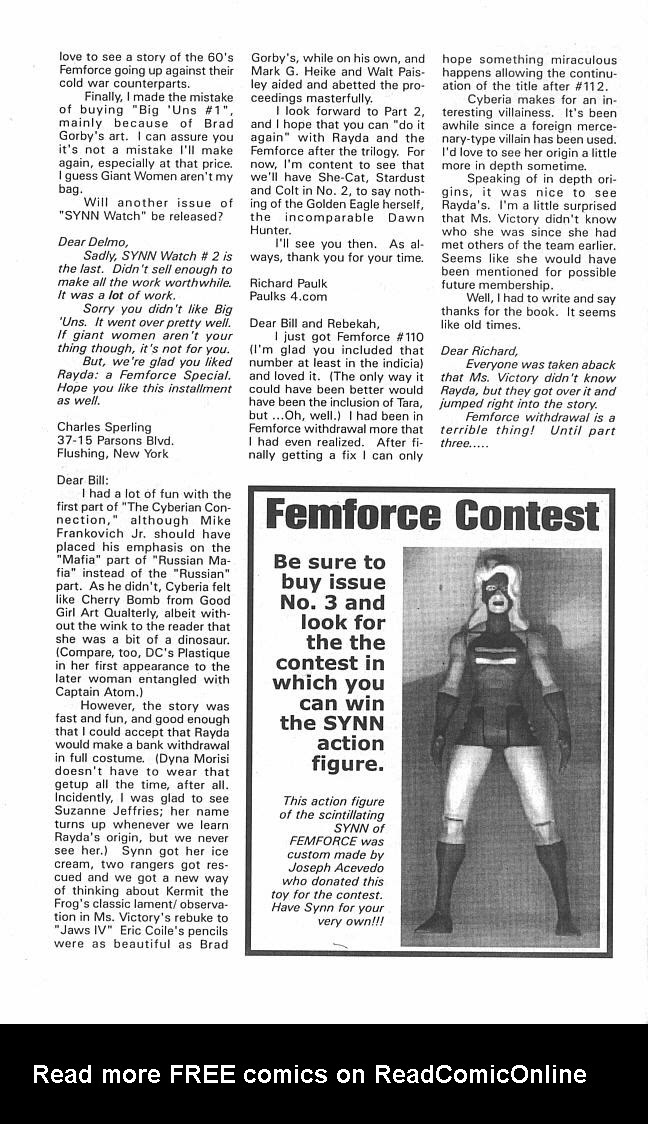 Read online FemForce Special: Rayda The Cyberian Connection comic -  Issue #2 - 26