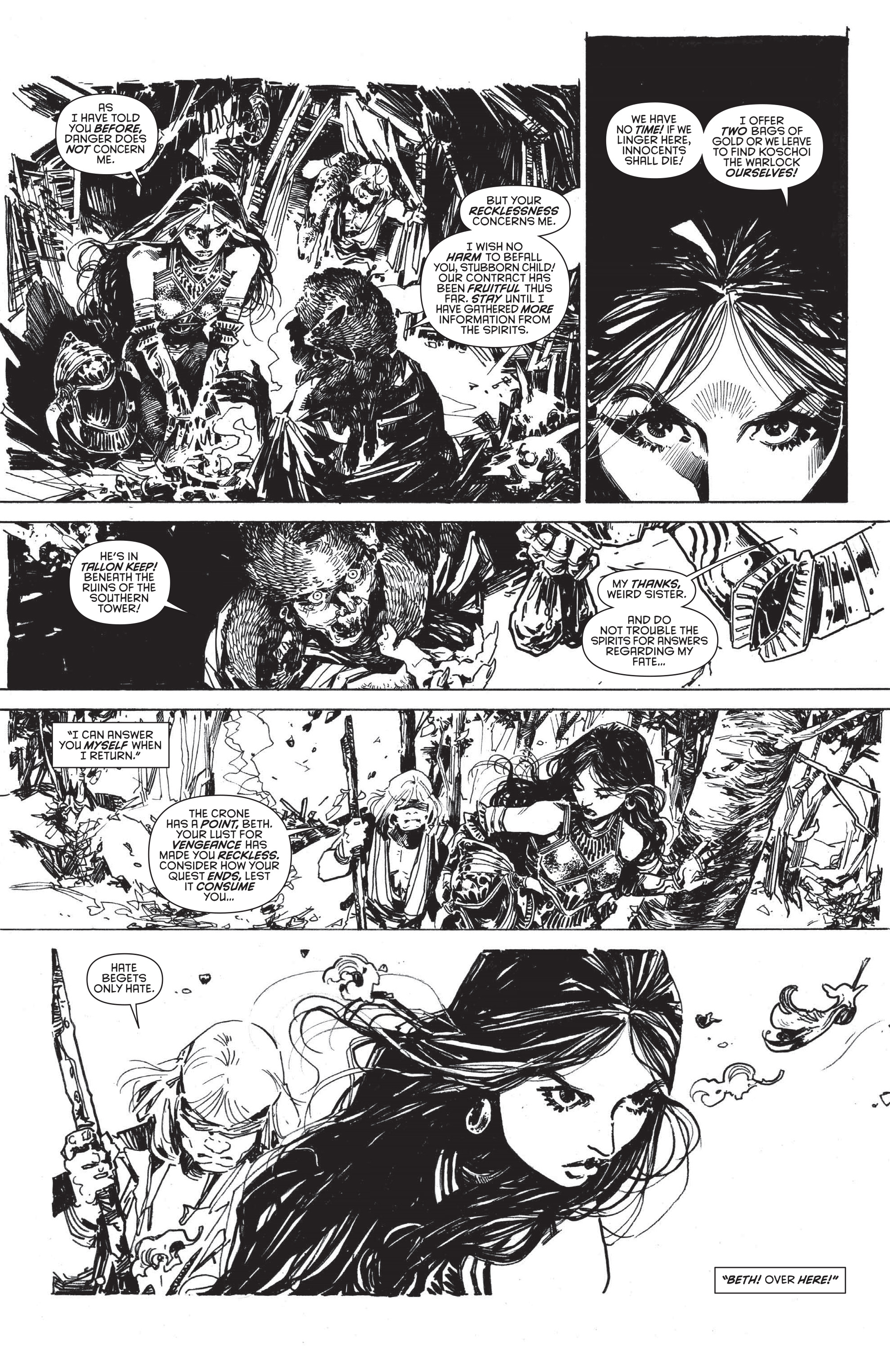 Read online Black Beth: Vengeance be thy name comic -  Issue # TPB - 32