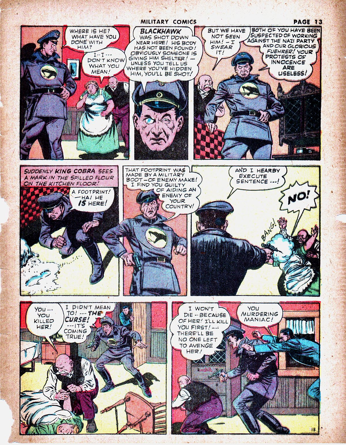 Read online Military Comics comic -  Issue #19 - 16