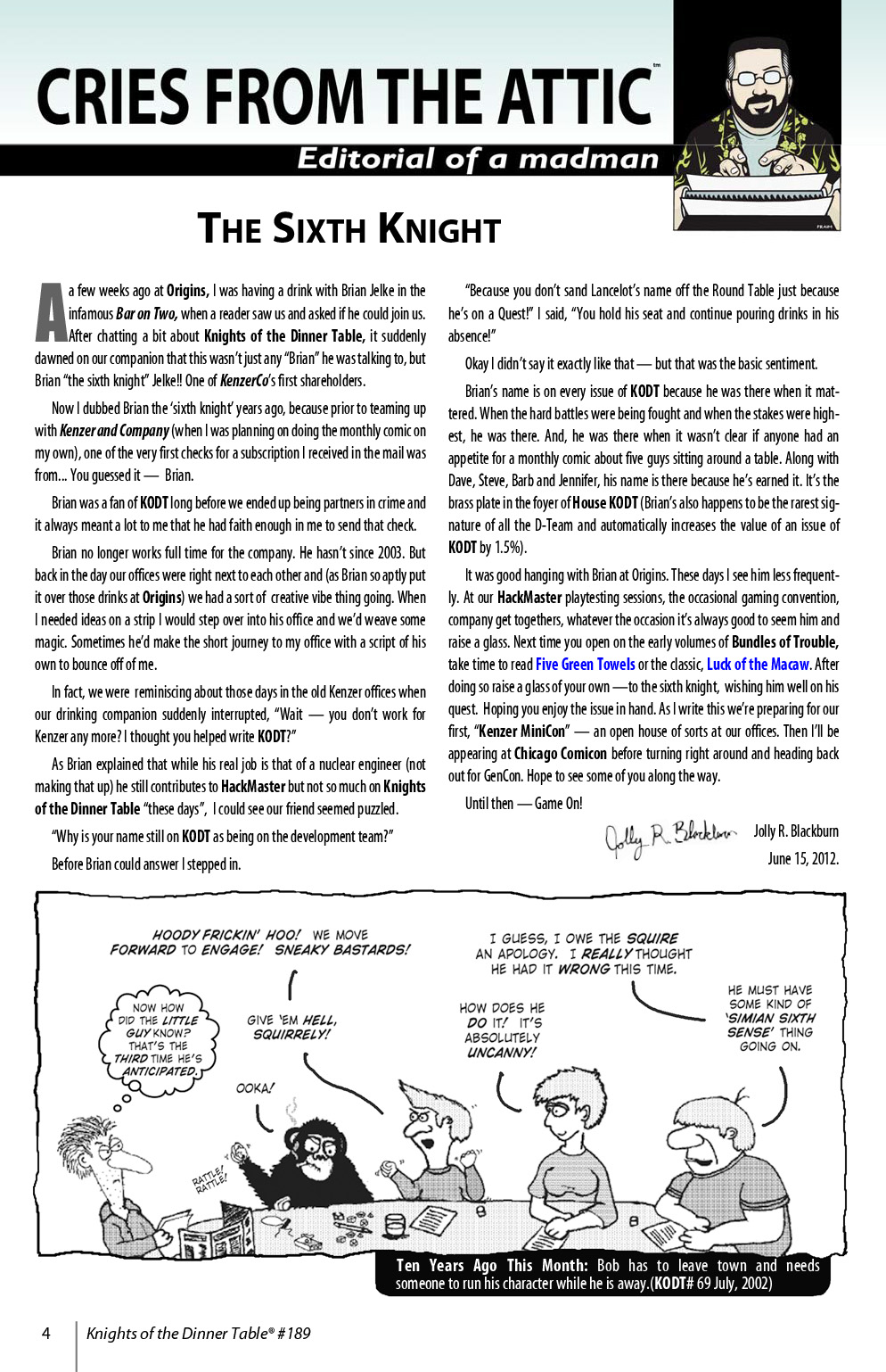 Read online Knights of the Dinner Table comic -  Issue #189 - 6