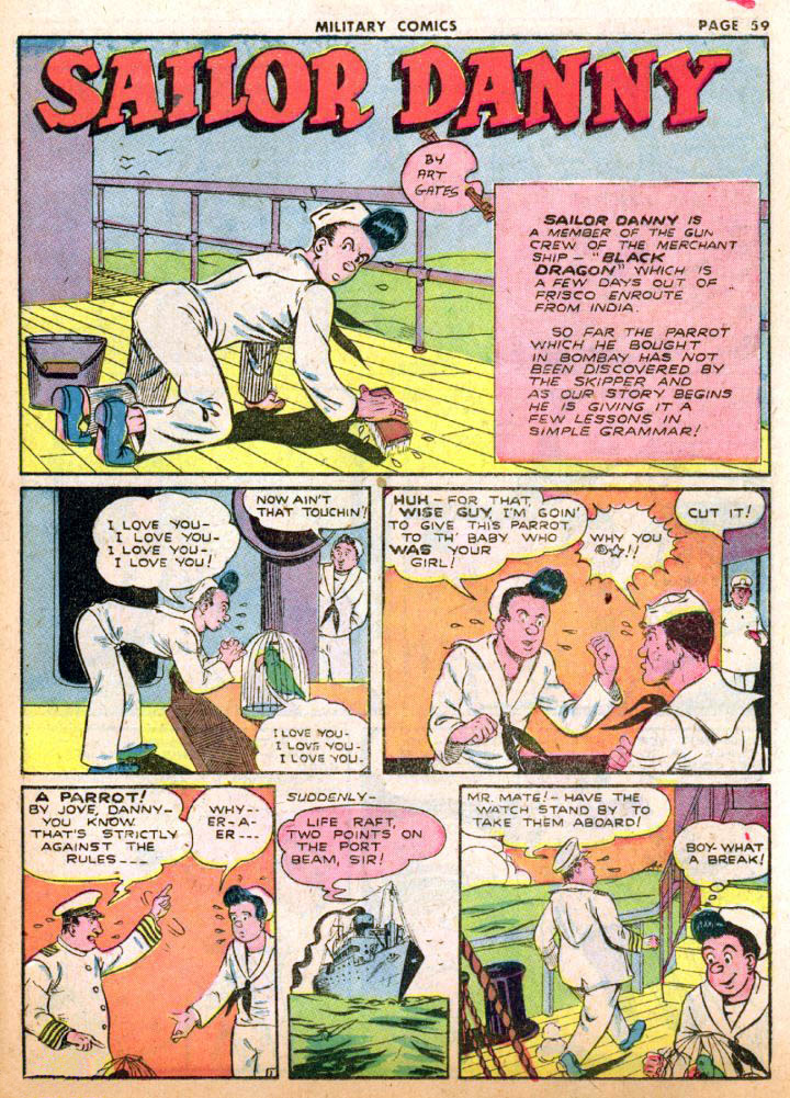 Read online Military Comics comic -  Issue #19 - 62