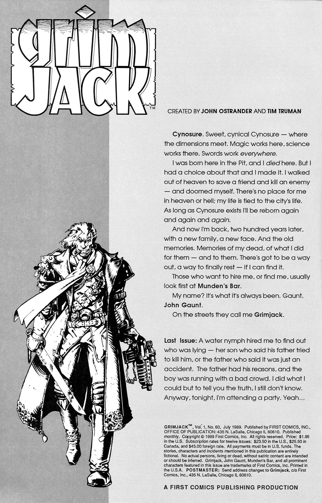 Read online Grimjack comic -  Issue #60 - 2