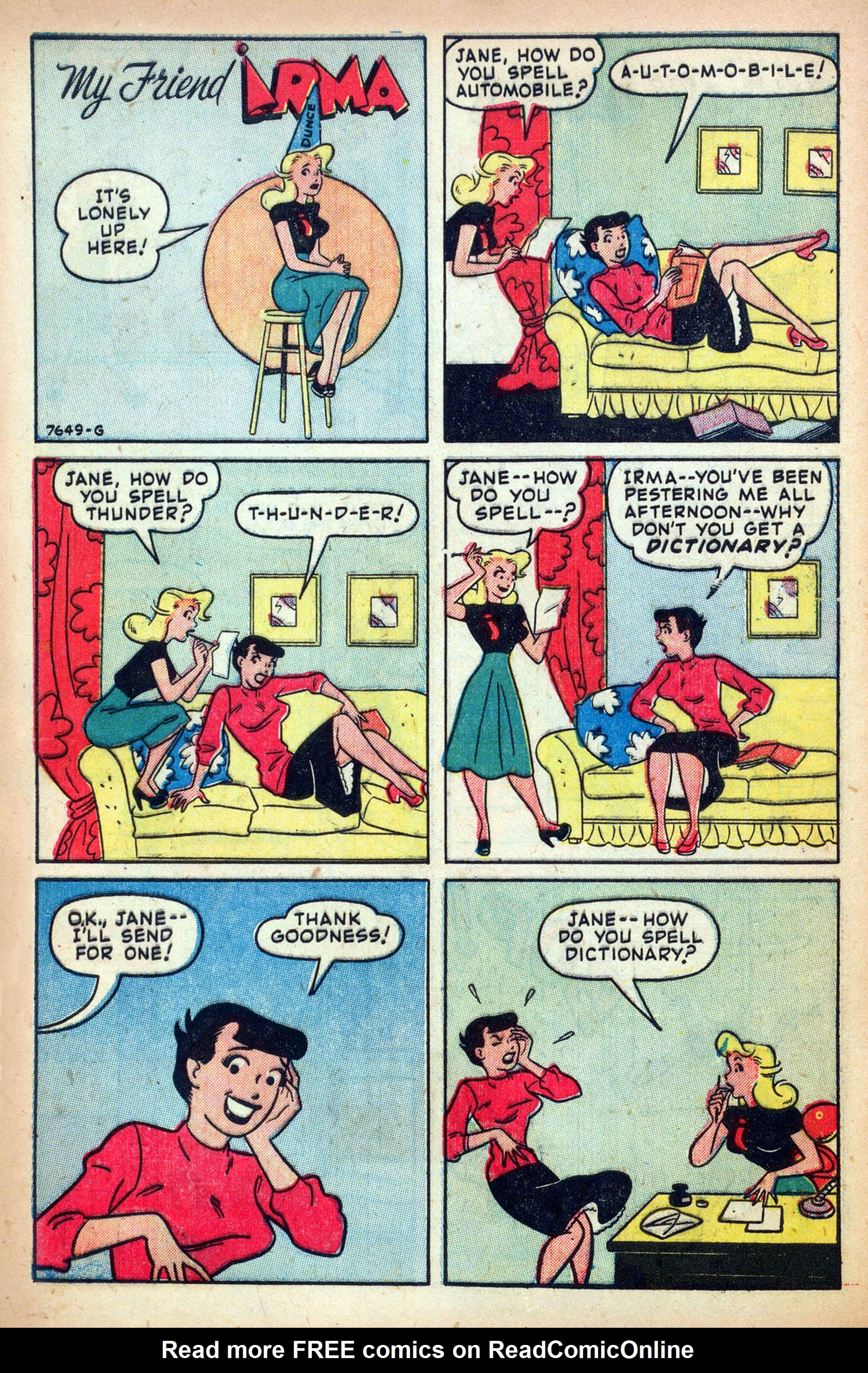 Read online My Friend Irma comic -  Issue #7 - 40