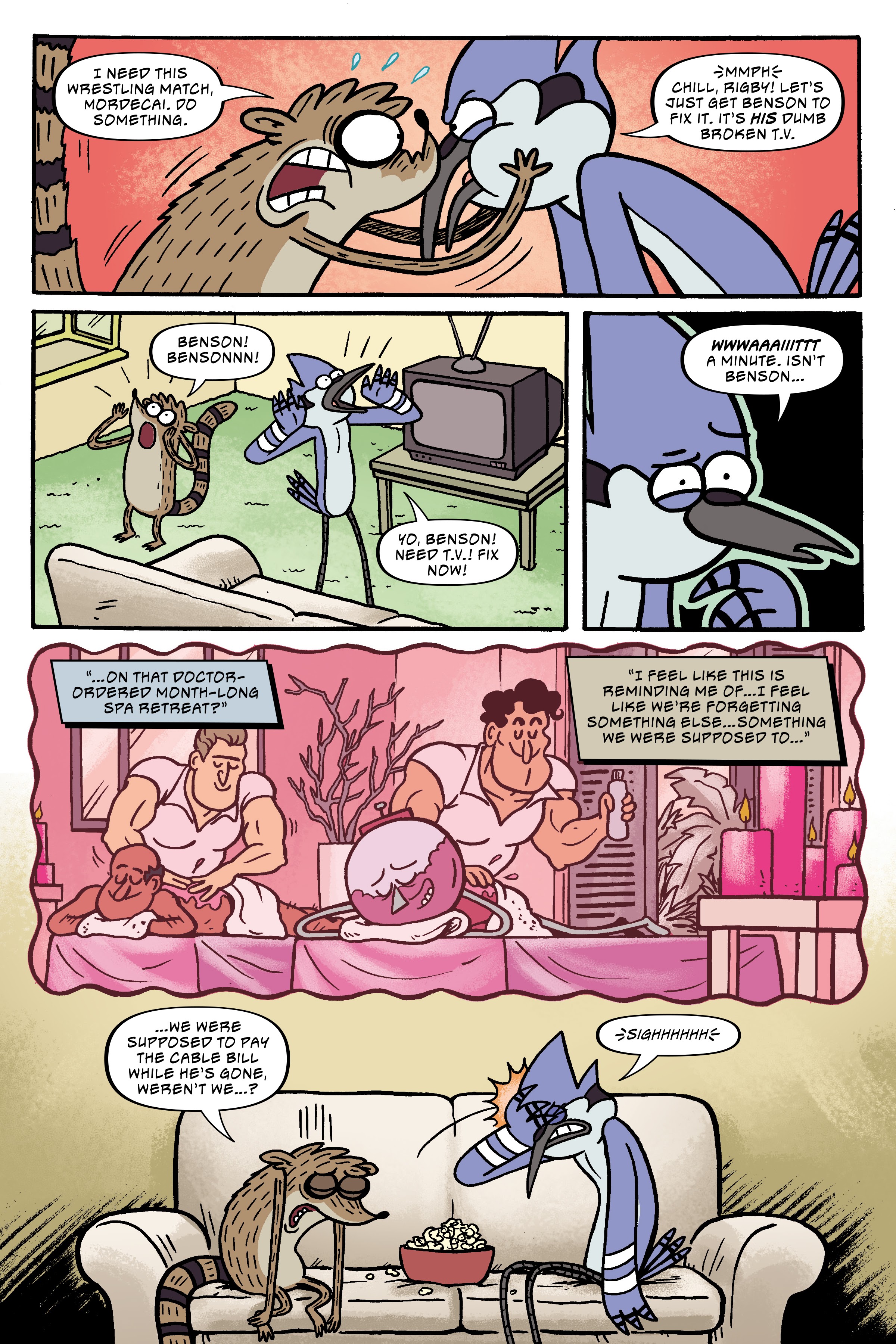 Read online Regular Show: Wrasslesplosion comic -  Issue # TPB - 8