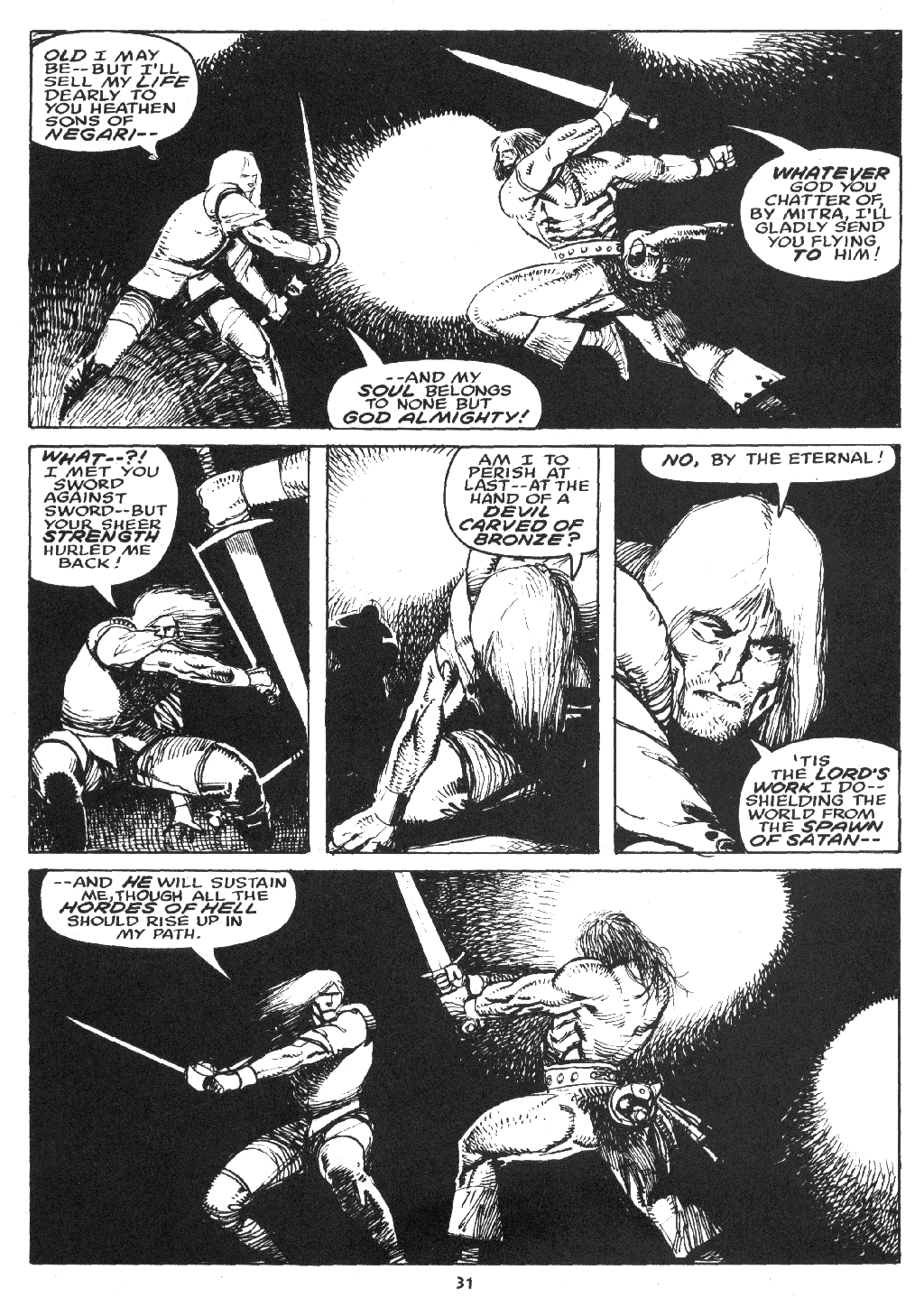 Read online The Savage Sword Of Conan comic -  Issue #219 - 32