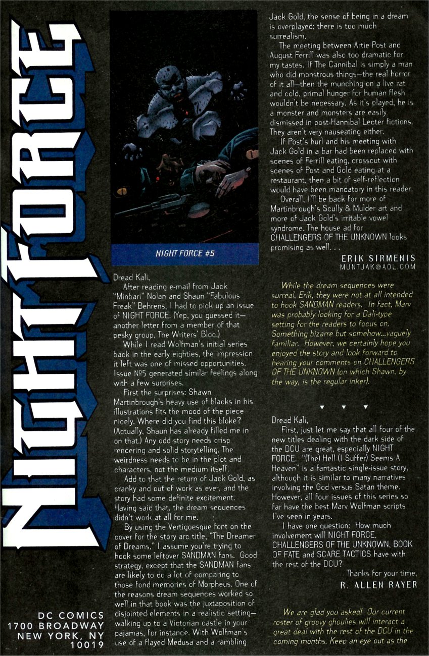 Read online Night Force comic -  Issue #9 - 24