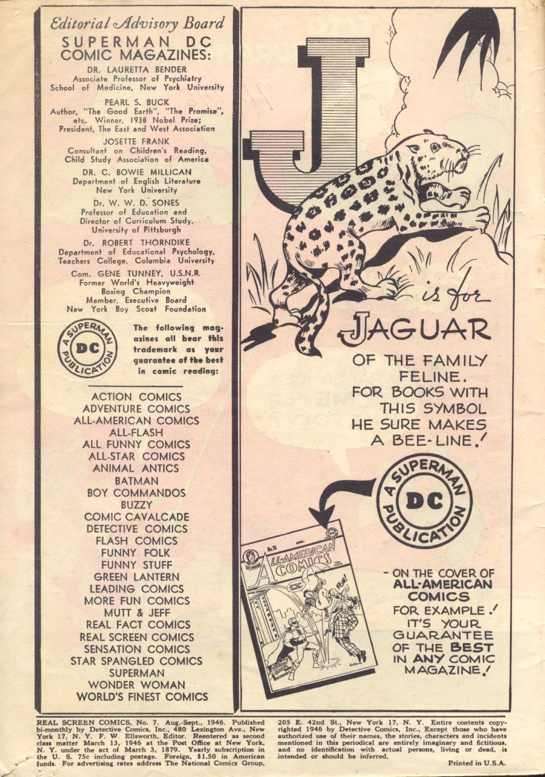 Read online Real Screen Comics comic -  Issue #7 - 2