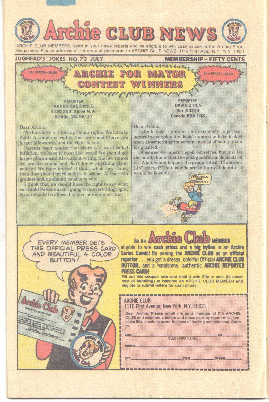 Read online Jughead's Jokes comic -  Issue #73 - 26