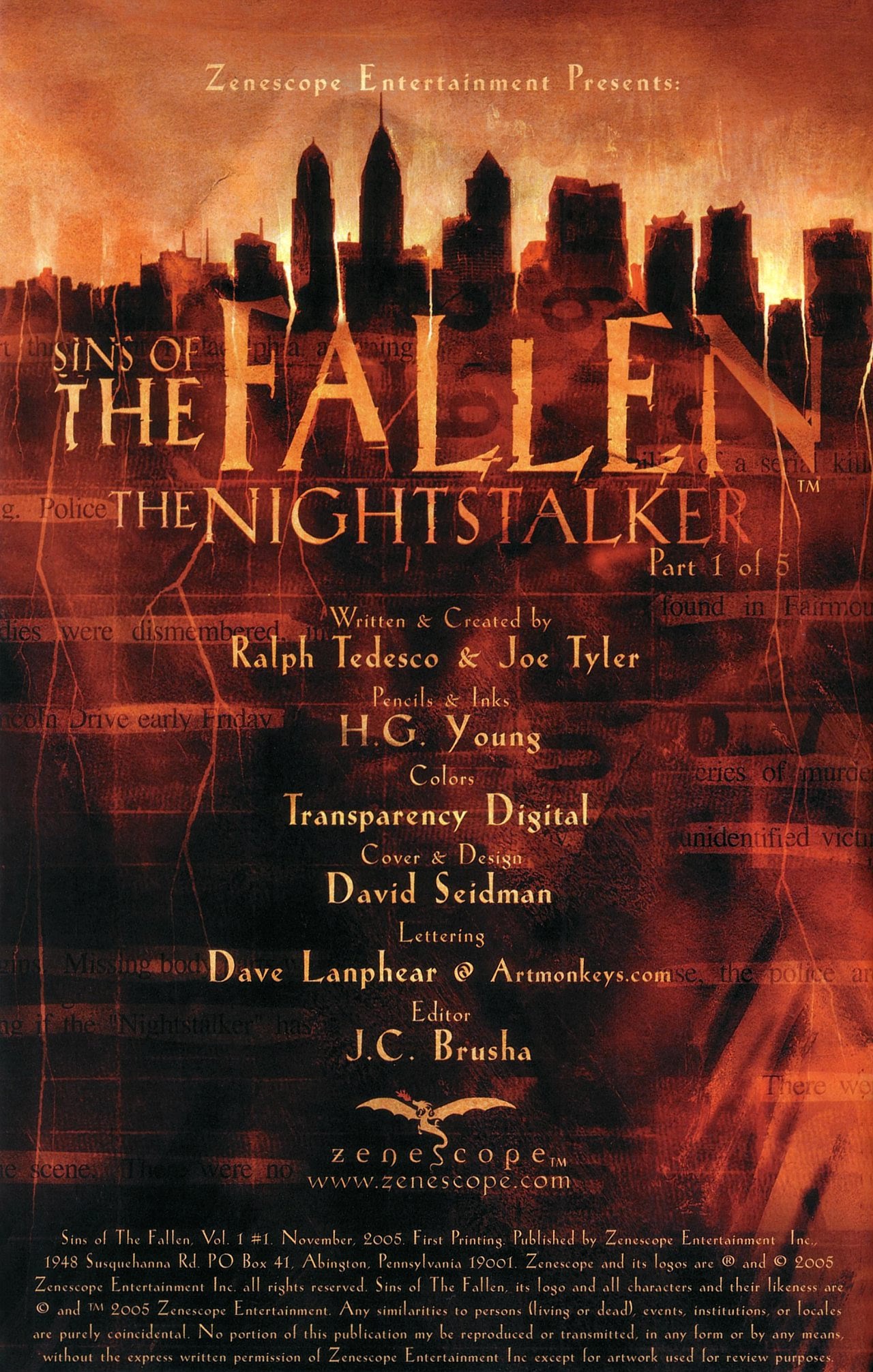 Read online Sins Of The Fallen comic -  Issue #1 - 2