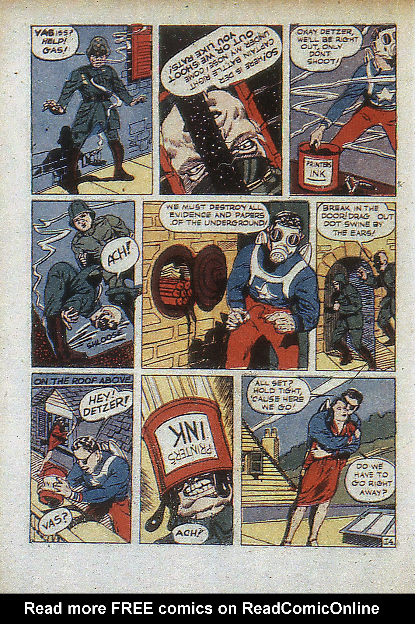 Read online Captain Battle Comics comic -  Issue #1 - 16