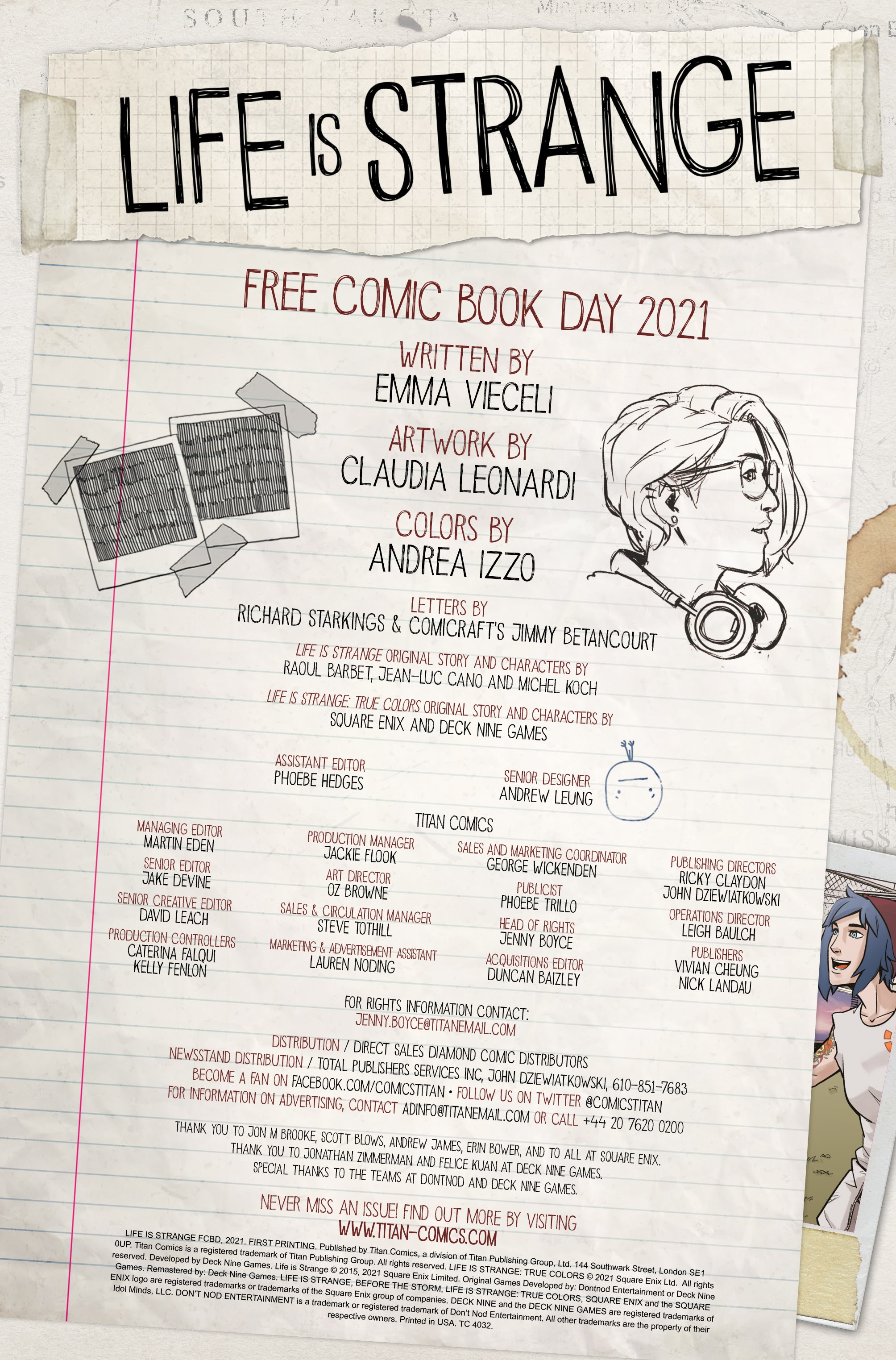 Read online Free Comic Book Day 2021 comic -  Issue # Life Is Strange - 2