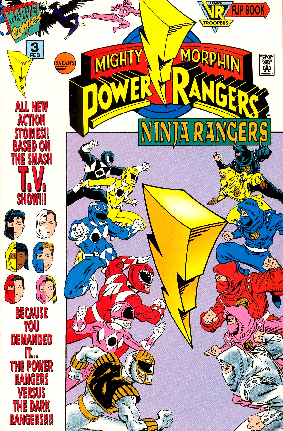 Read online Mighty Morphin Power Rangers: Ninja Rangers/VR Troopers comic -  Issue #3 - 1