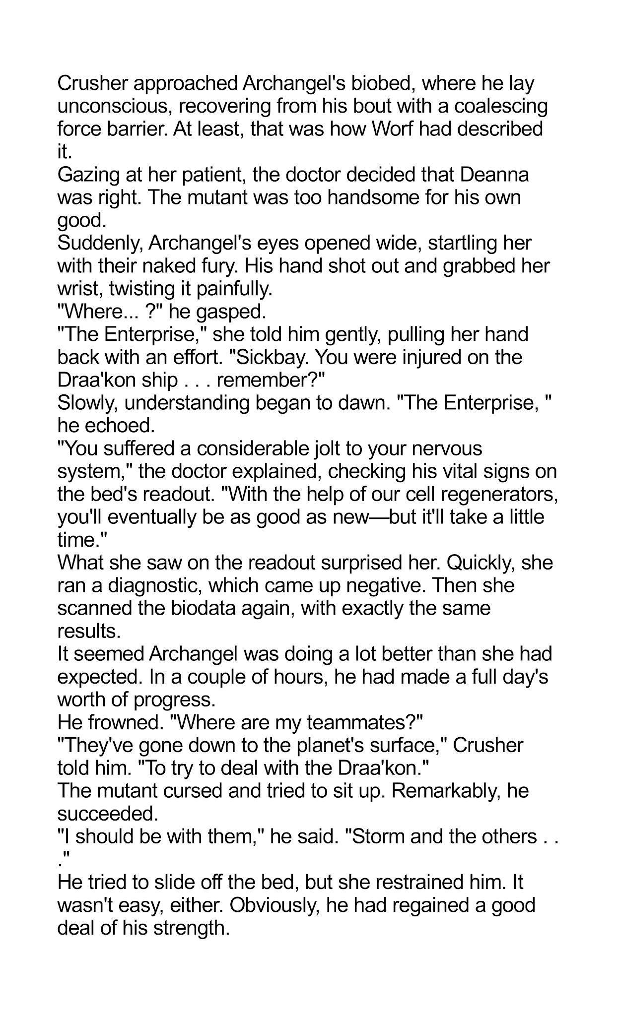 Read online Star Trek: The Next Generation/X-Men: Planet X comic -  Issue # TPB (Part 2) - 79