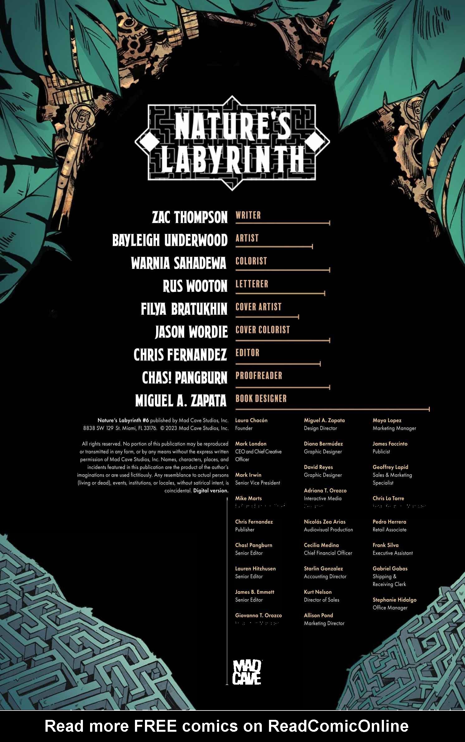 Read online Nature's Labyrinth comic -  Issue #6 - 2