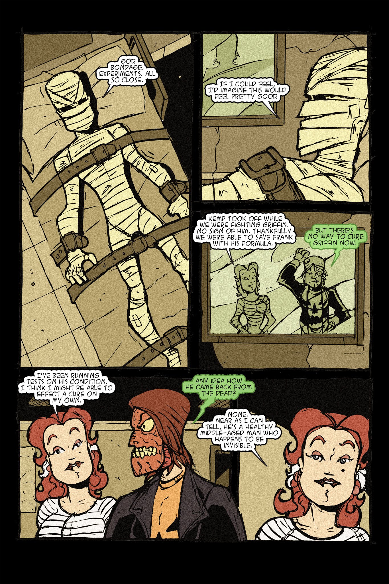 Read online Halloween Man vs. the Invisible Man comic -  Issue # TPB - 100