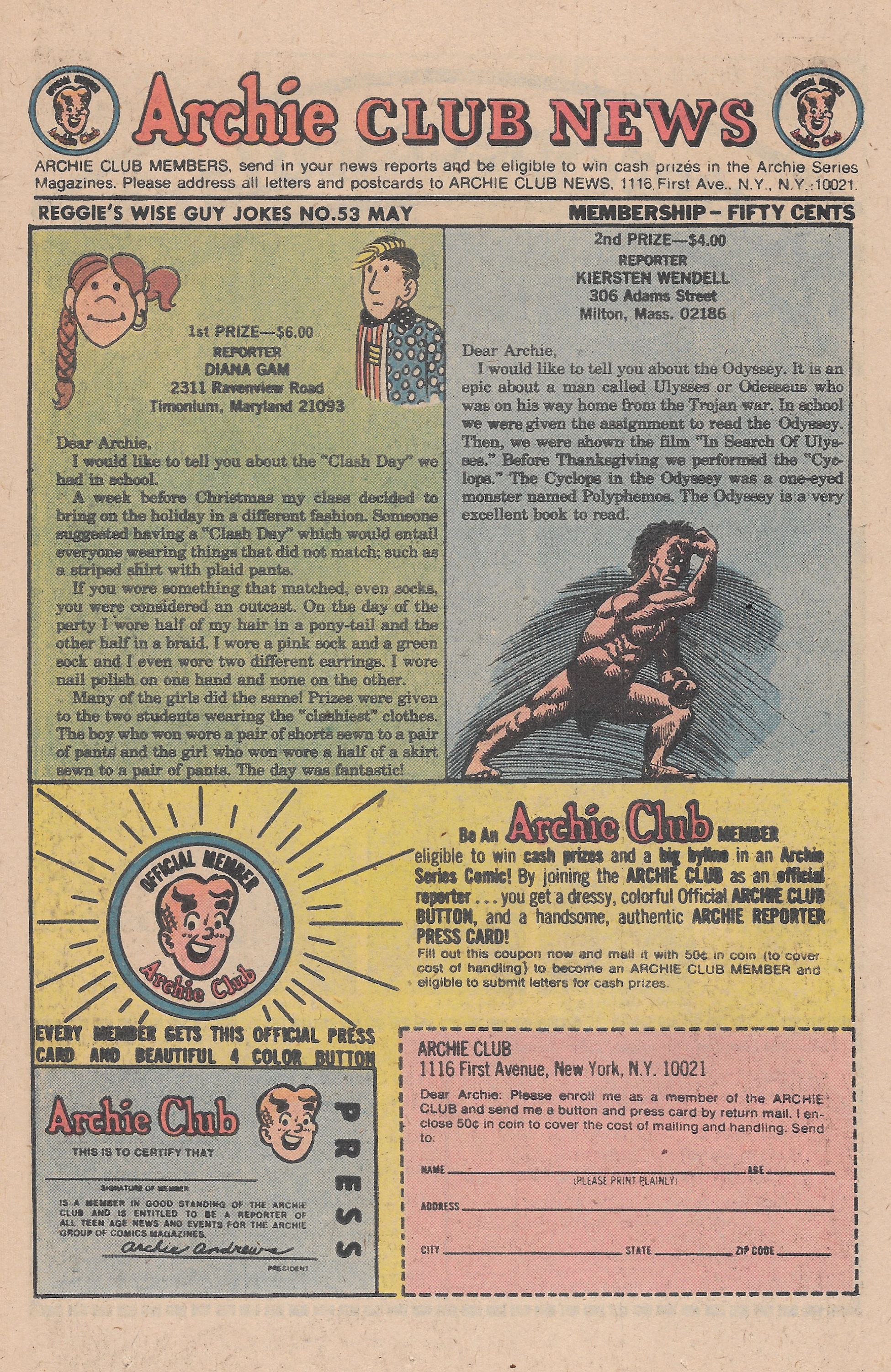 Read online Reggie's Wise Guy Jokes comic -  Issue #53 - 26