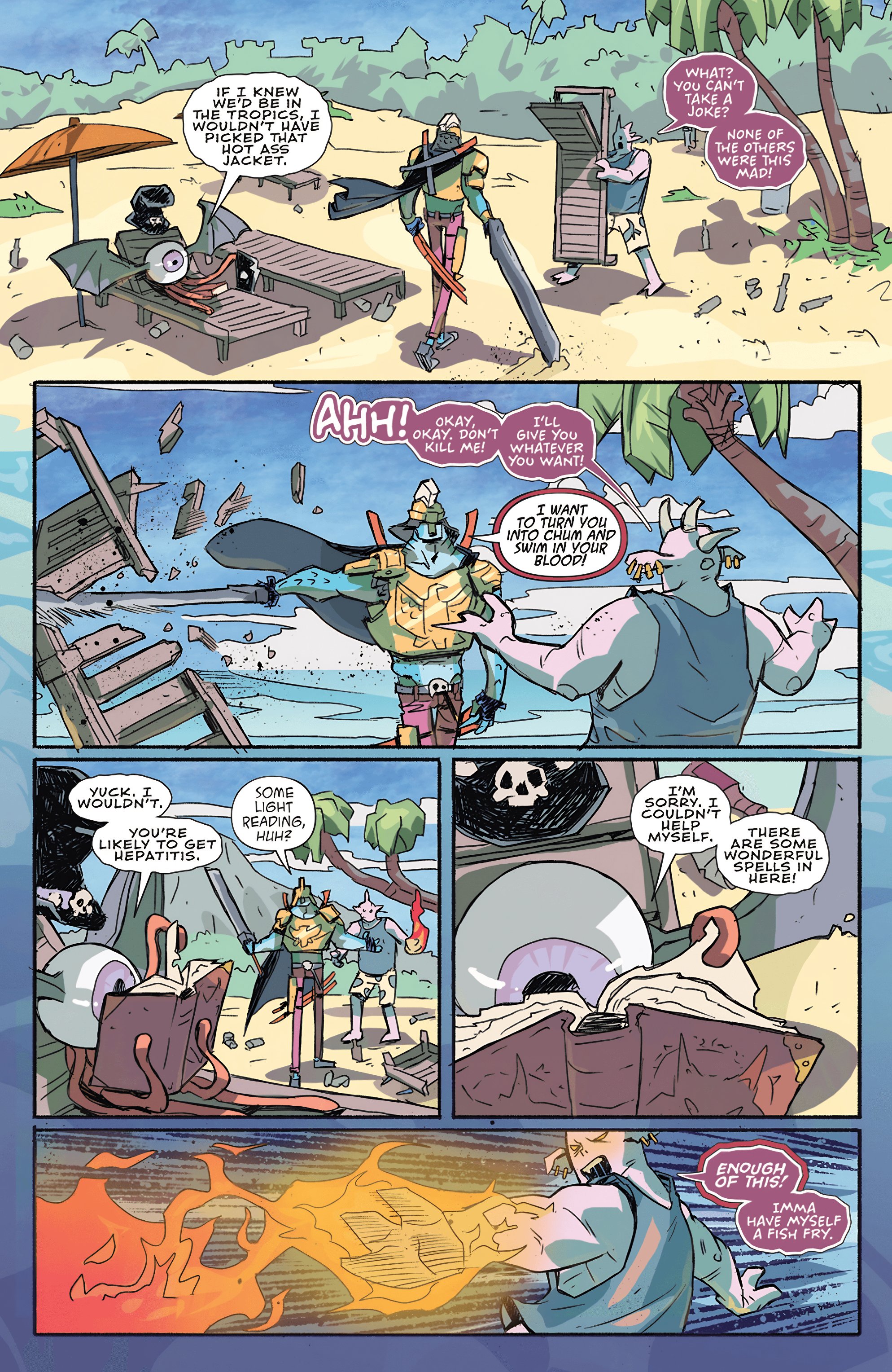 Read online Metalshark Bro: What the Fin? comic -  Issue # TPB - 71