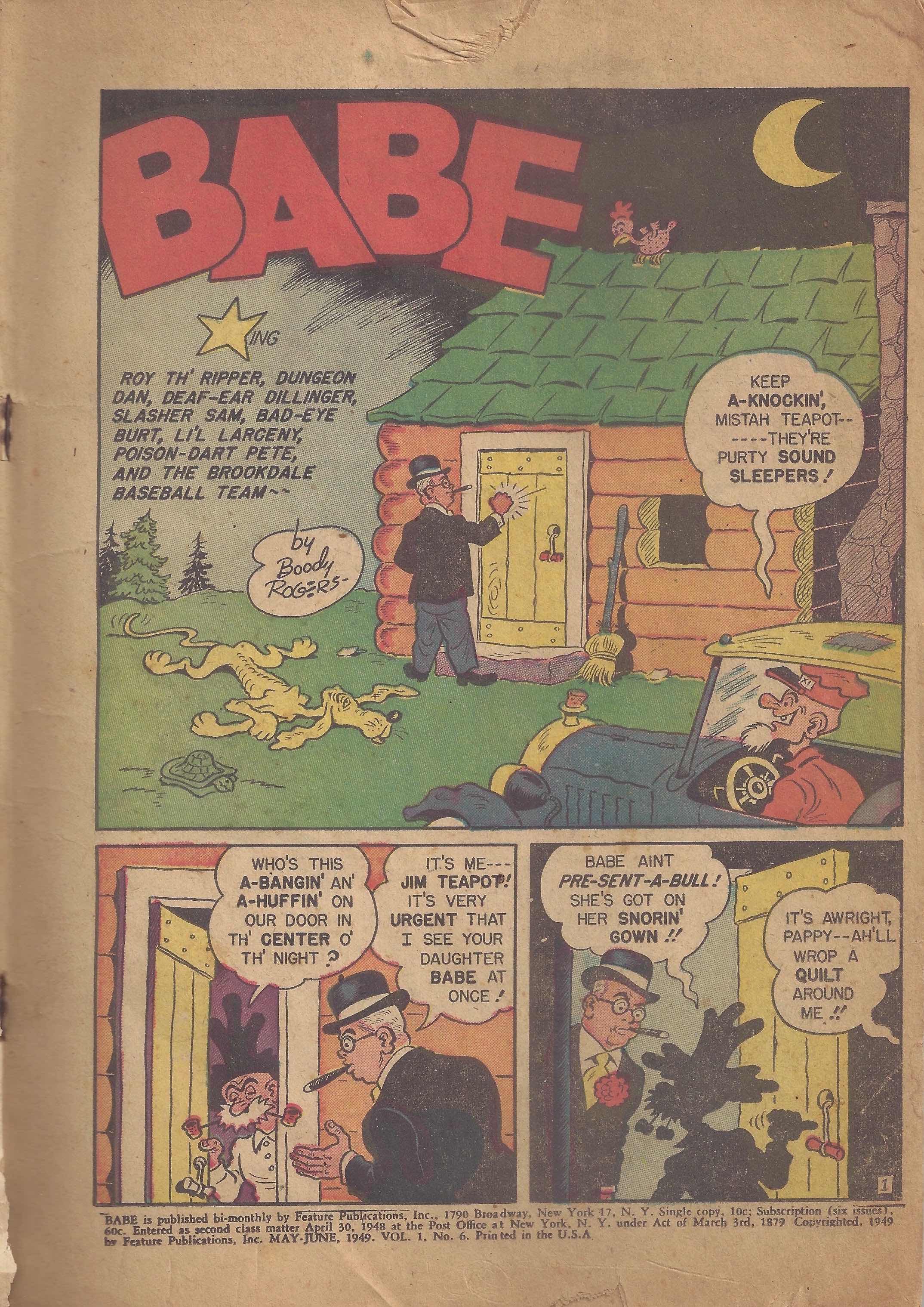 Read online Babe (1948) comic -  Issue #6 - 3