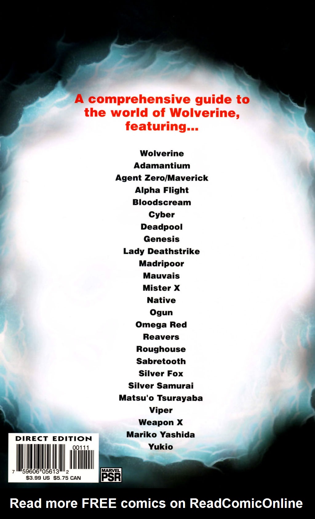 Read online Official Handbook of the Marvel Universe: Wolverine 2004 comic -  Issue # Full - 52