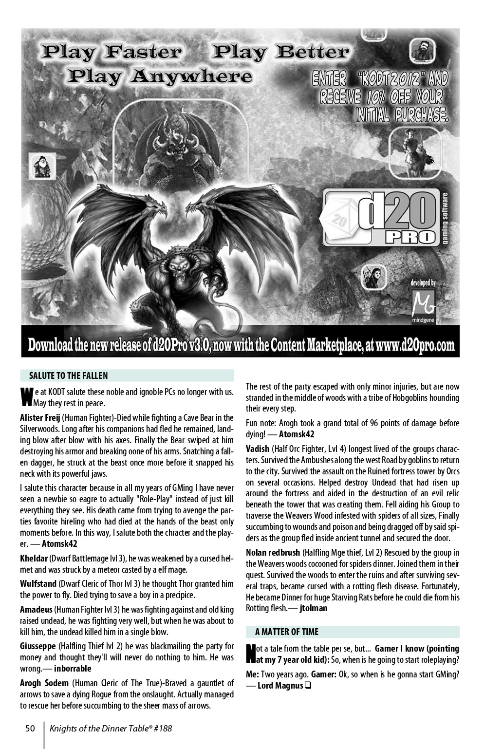 Read online Knights of the Dinner Table comic -  Issue #188 - 52