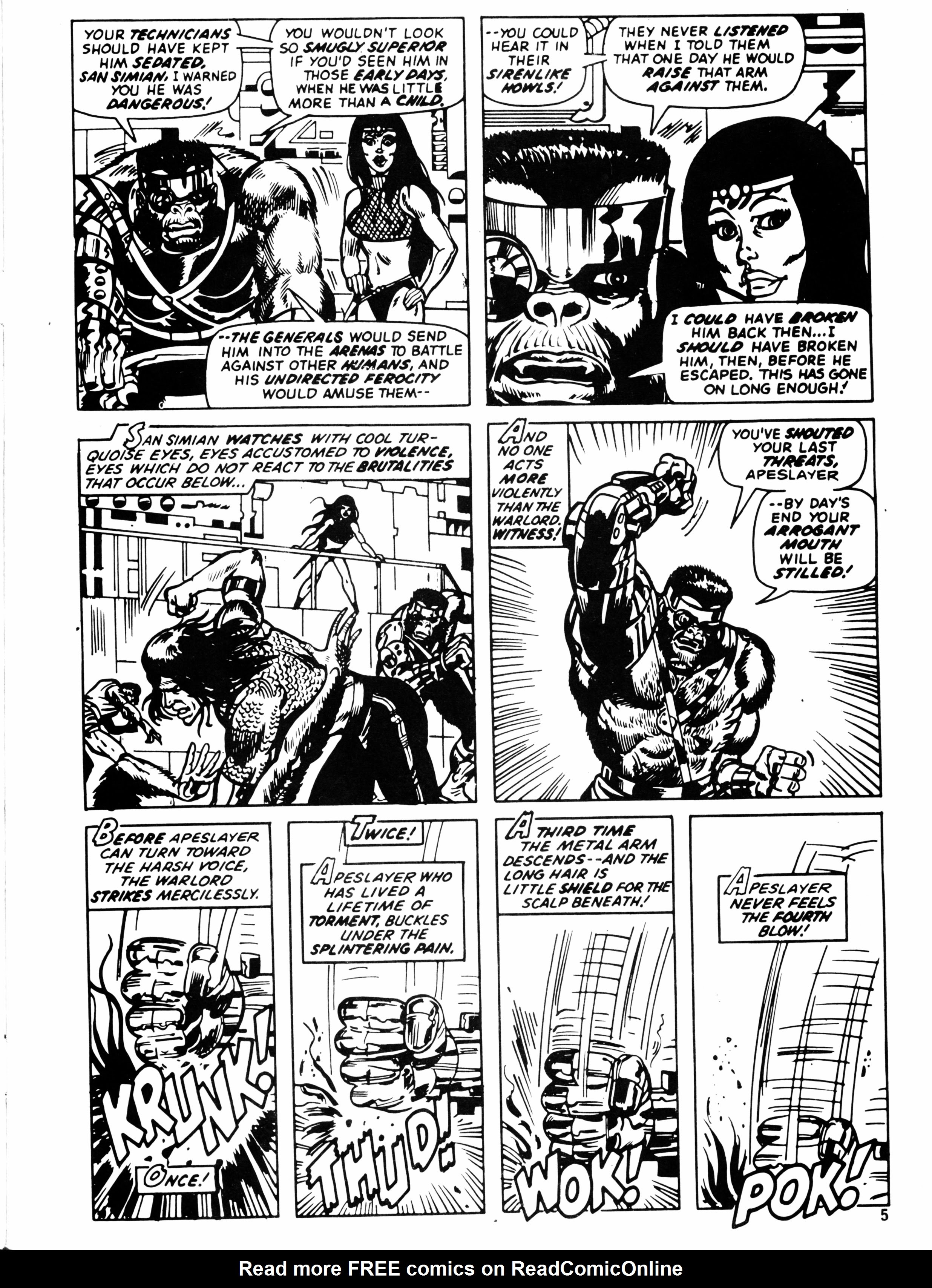 Read online Planet of the Apes (1974) comic -  Issue #29 - 5