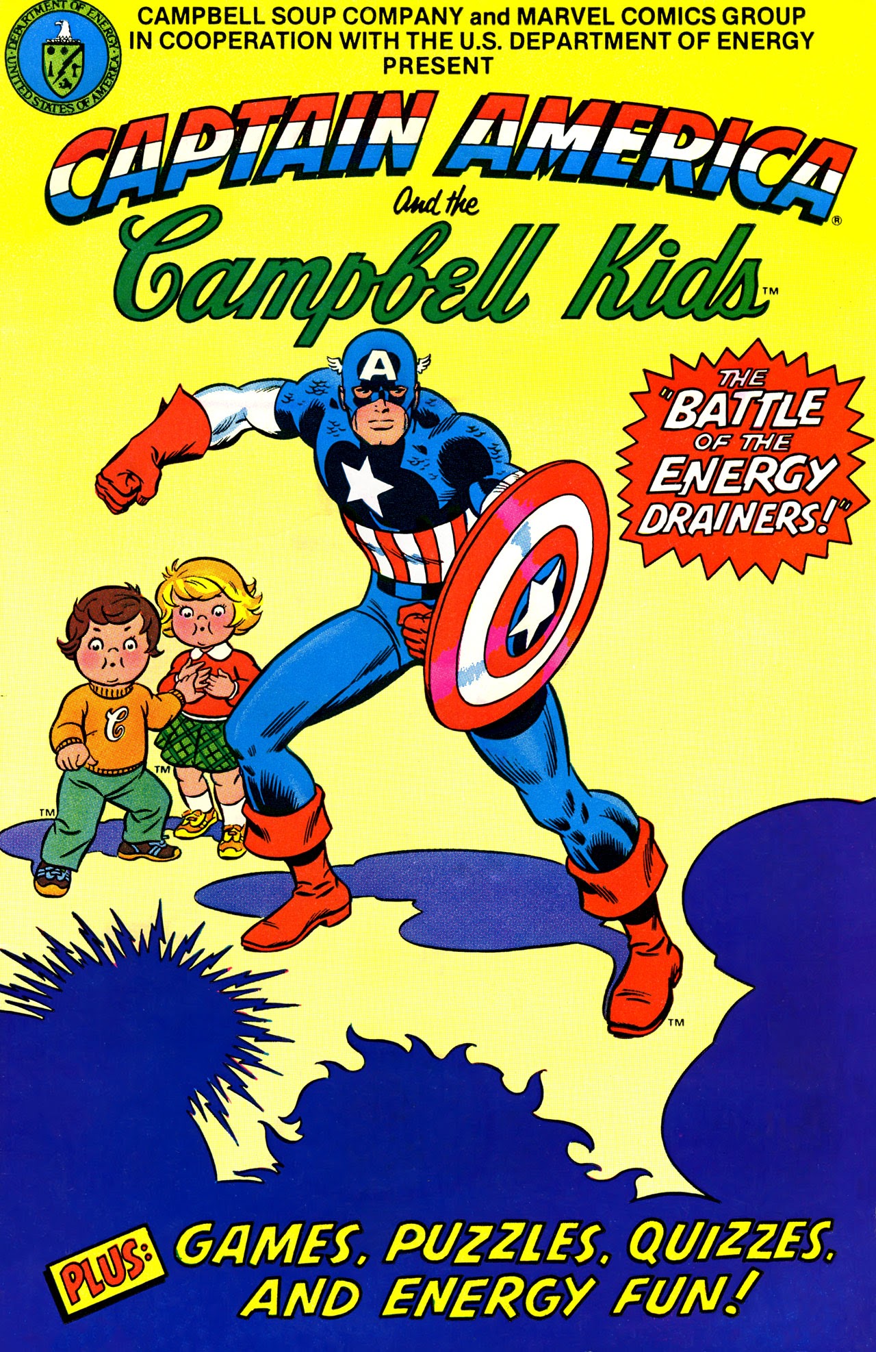 Read online Captain America and The Campbell Kids comic -  Issue # Full - 1