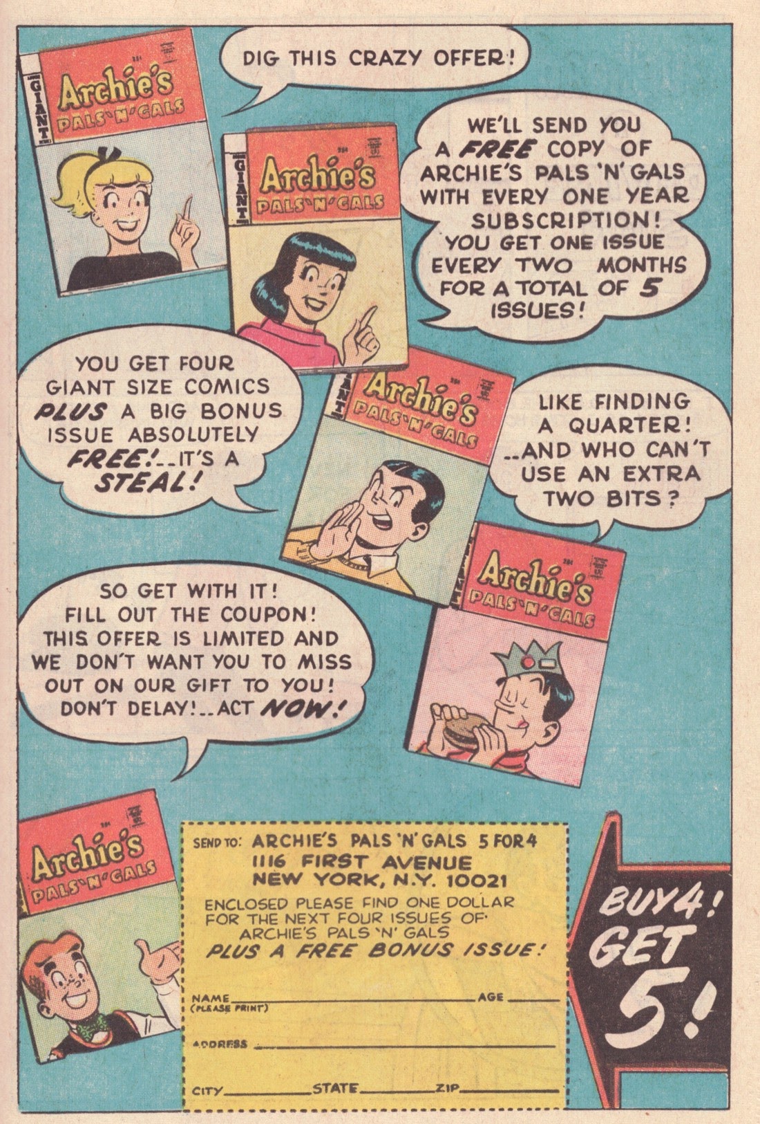 Read online Jughead's Jokes comic -  Issue #9 - 47