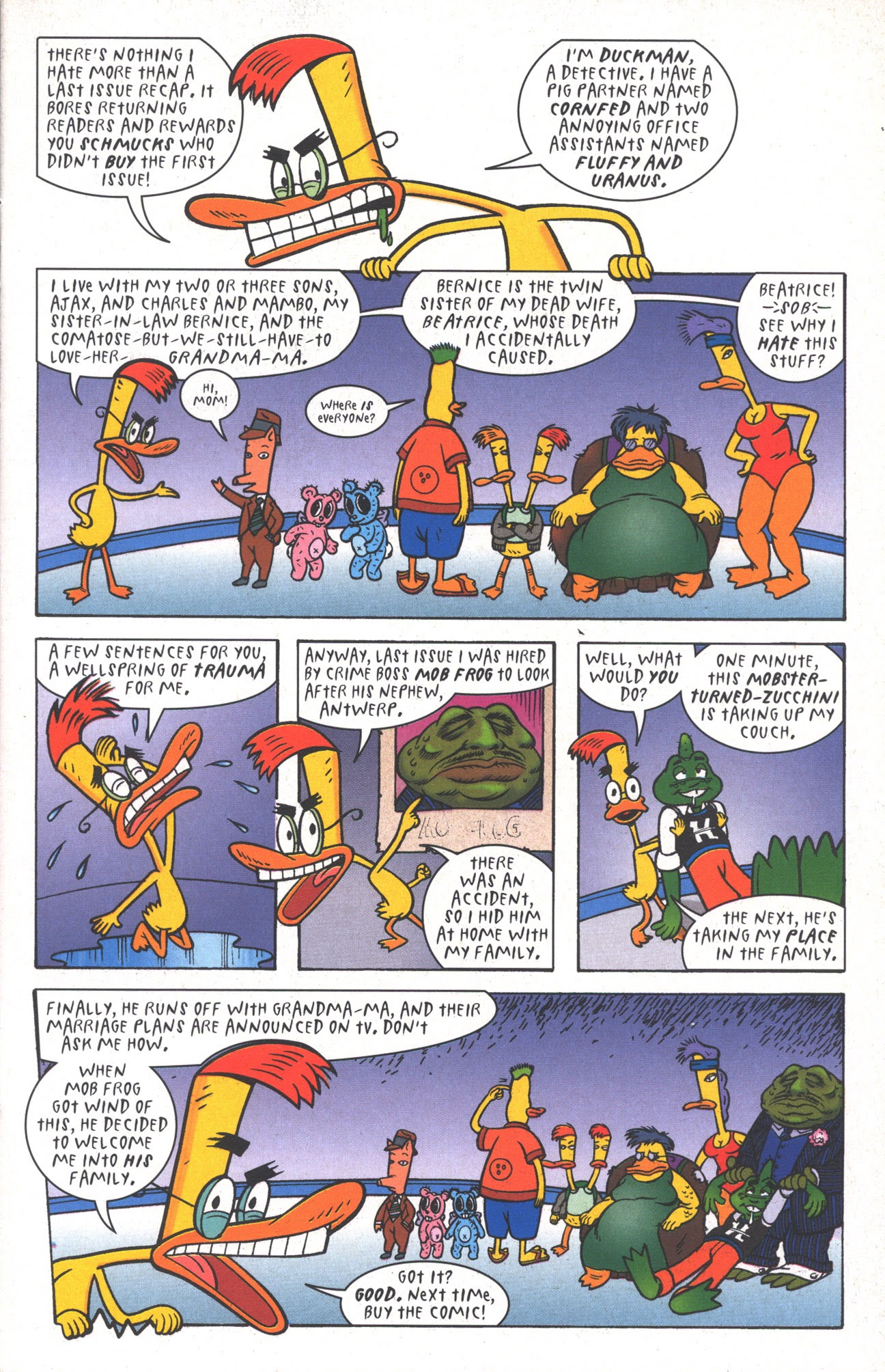 Read online Duckman : The Mob Frog Saga comic -  Issue #2 - 3