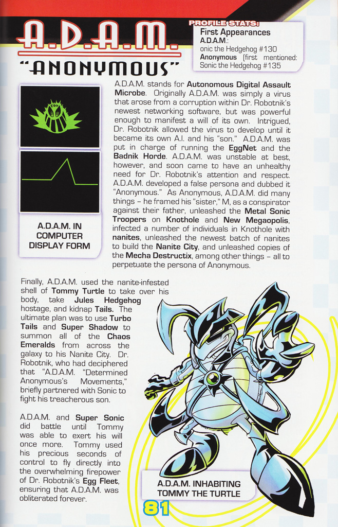 Read online Sonic the Hedgehog: The Complete Sonic Comic Encyclopedia comic -  Issue # TPB - 83