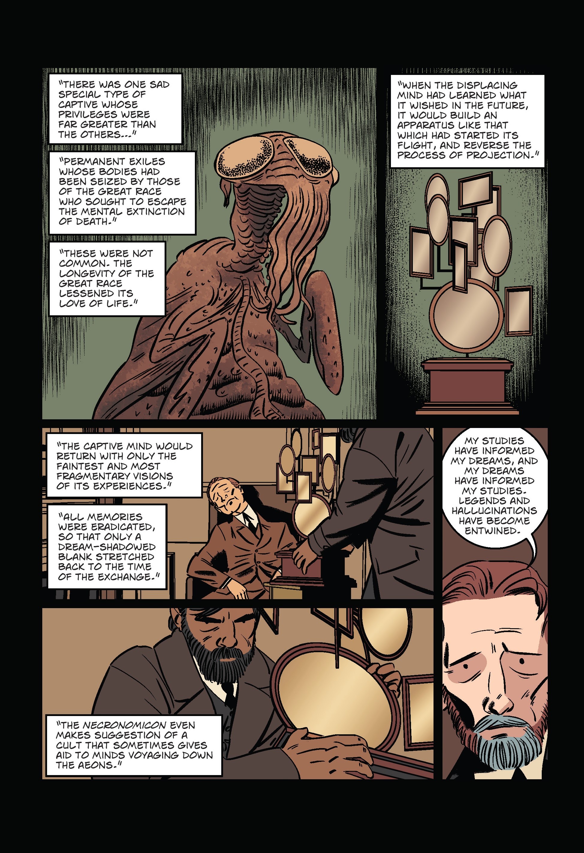 Read online H.P. Lovecraft The Shadow Out of Time comic -  Issue # TPB - 44
