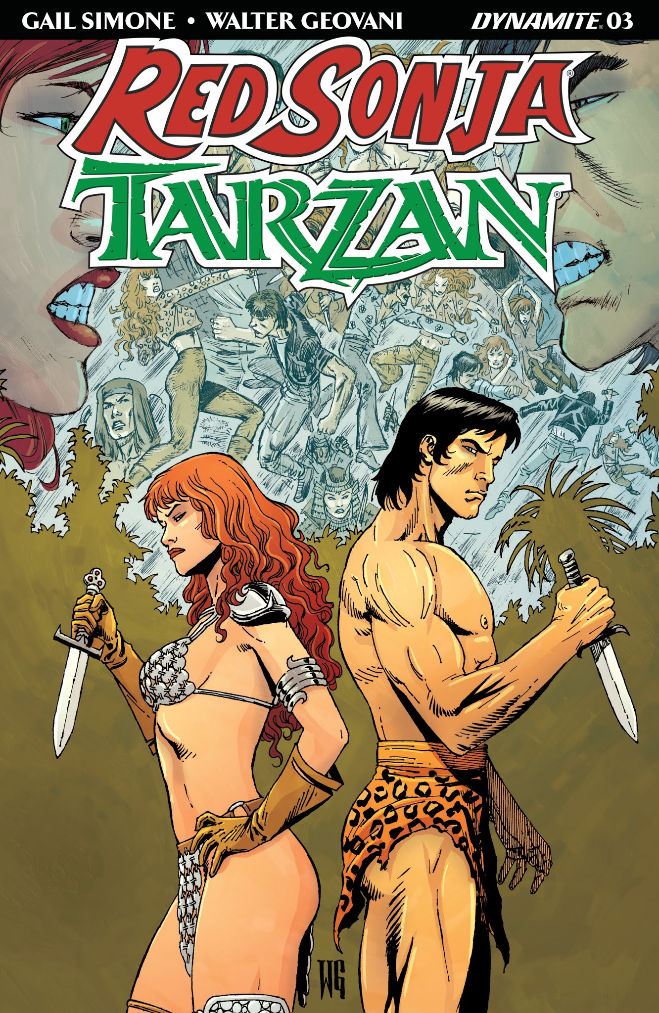 Read online Red Sonja/Tarzan comic -  Issue #3 - 2