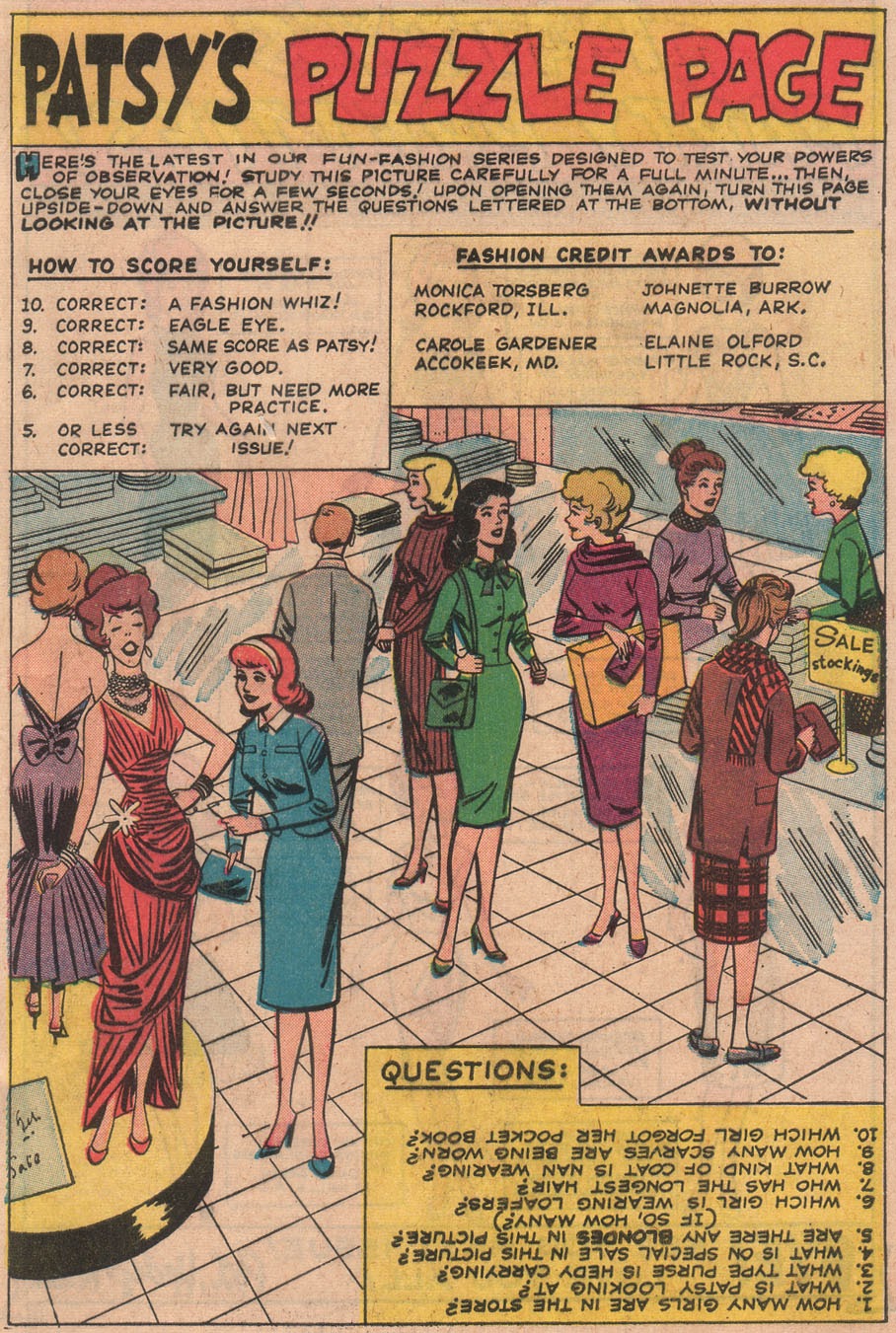 Read online Patsy Walker's Fashion Parade comic -  Issue # Full - 65